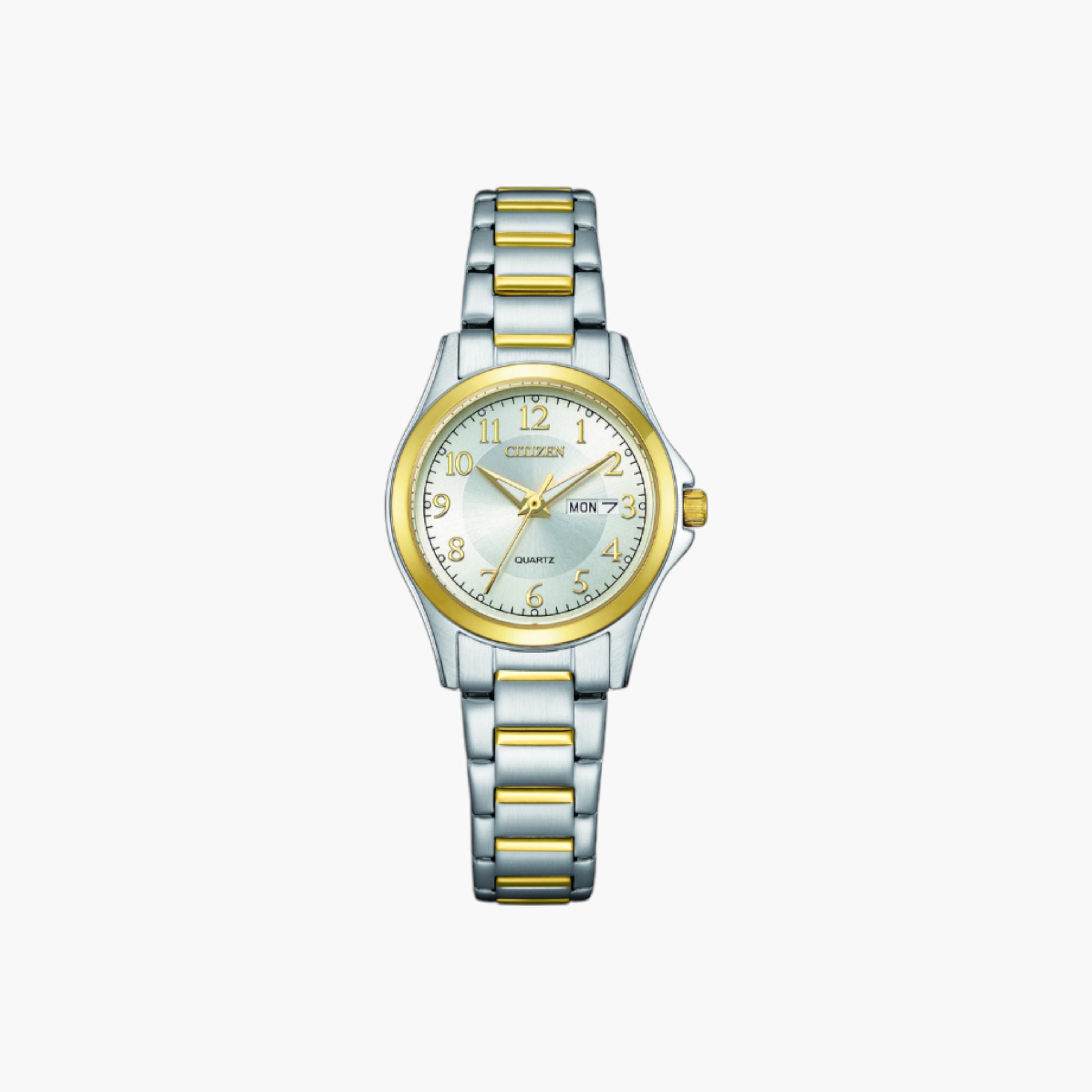 ساعة يد أوتوماتيك كوارتز فضية للنساء من سيتزن EQ0614-52B-women-watchesandjewellery-watches-image-1