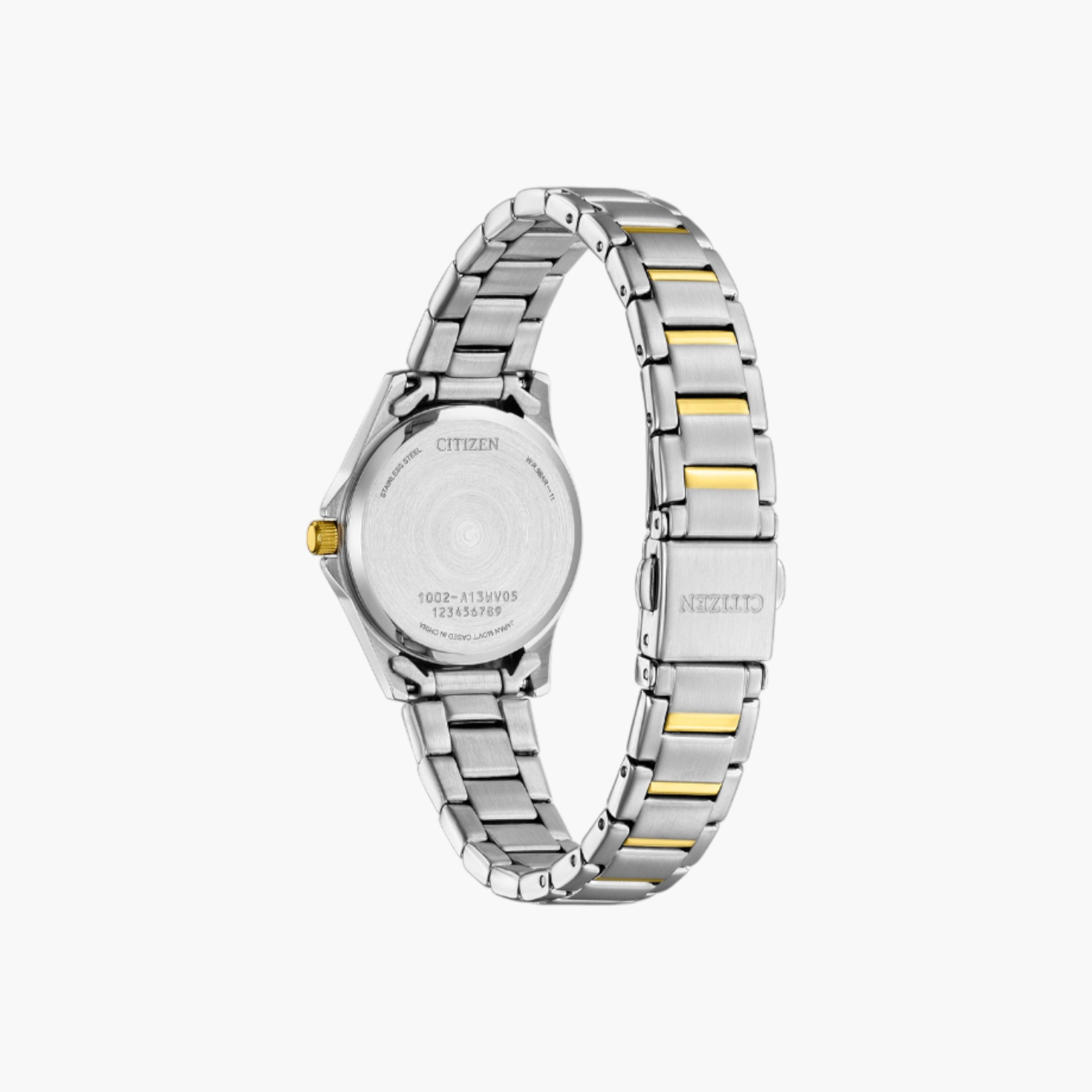 ساعة يد أوتوماتيك كوارتز فضية للنساء من سيتزن EQ0614-52B-women-watchesandjewellery-watches-image-3