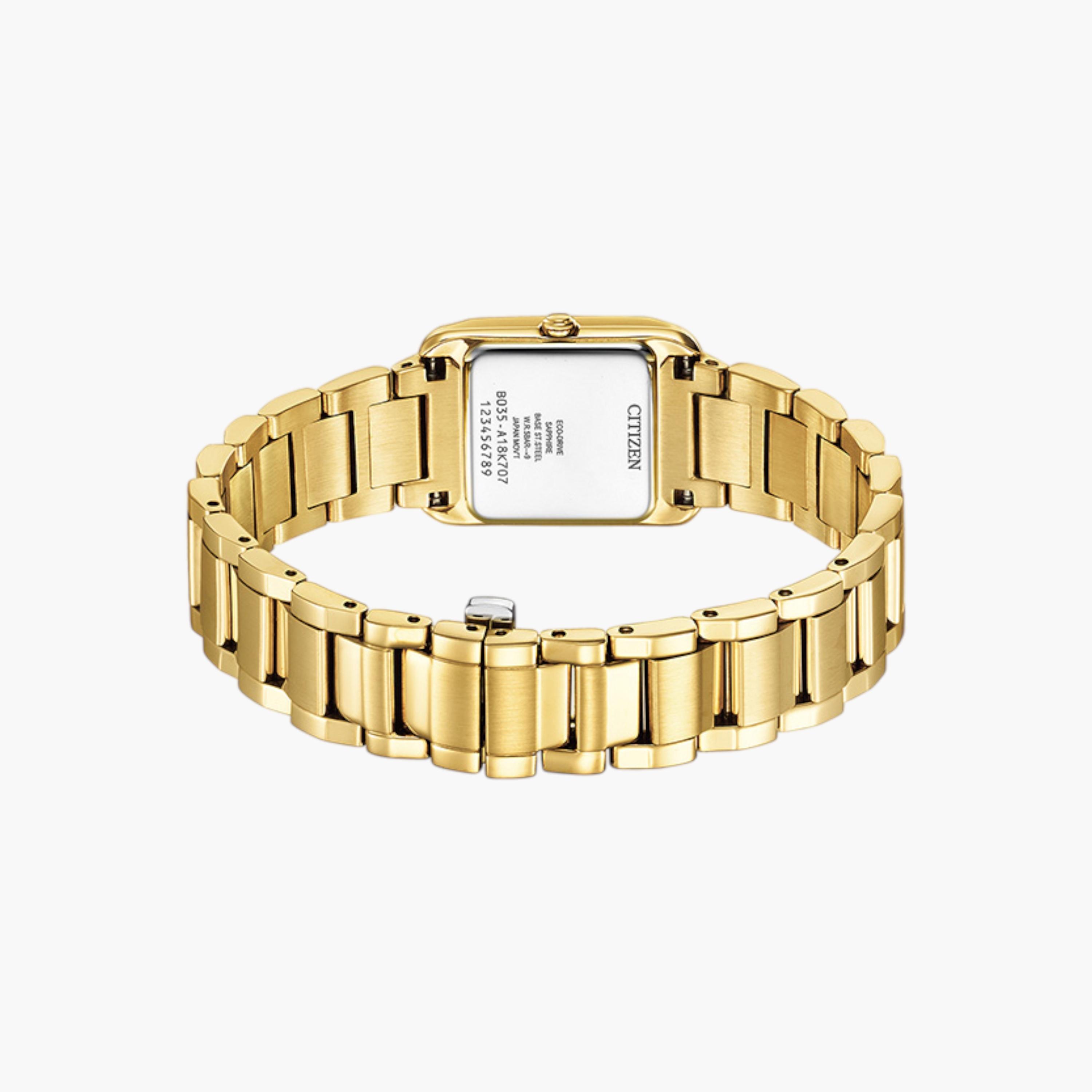 ساعة يد أنالوج بلون ذهبي للنساء من سيتزن EW5602-81D-men-watchesandjewellery-watches-image-2