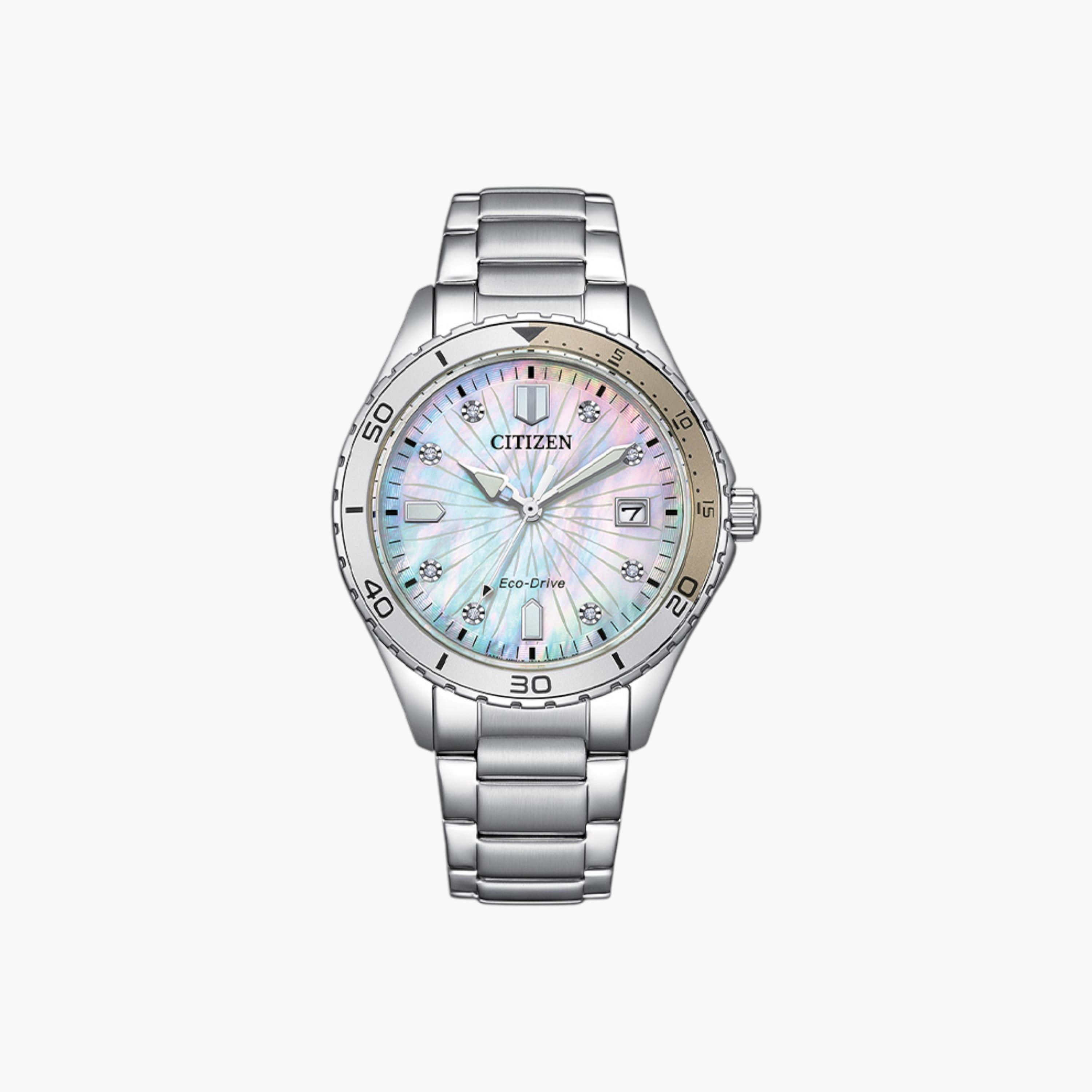 ساعة يد أنالوج فضية للنساء من سيتزن FE6170-88D-men-watchesandjewellery-watches-image-1