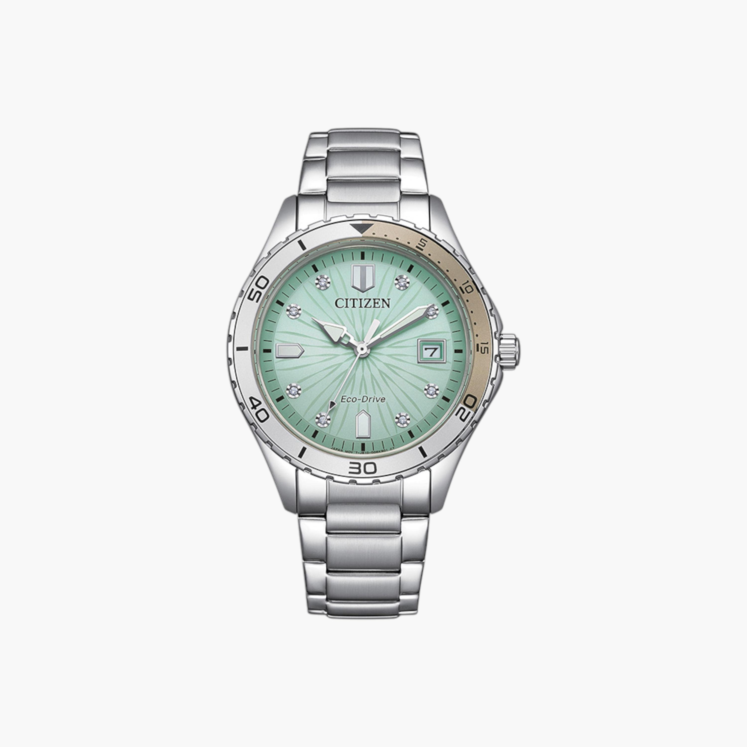 ساعة يد تناظرية فضية للنساء من سيتيزن - FE6170-88L-women-watchesandjewellery-watches-image-1