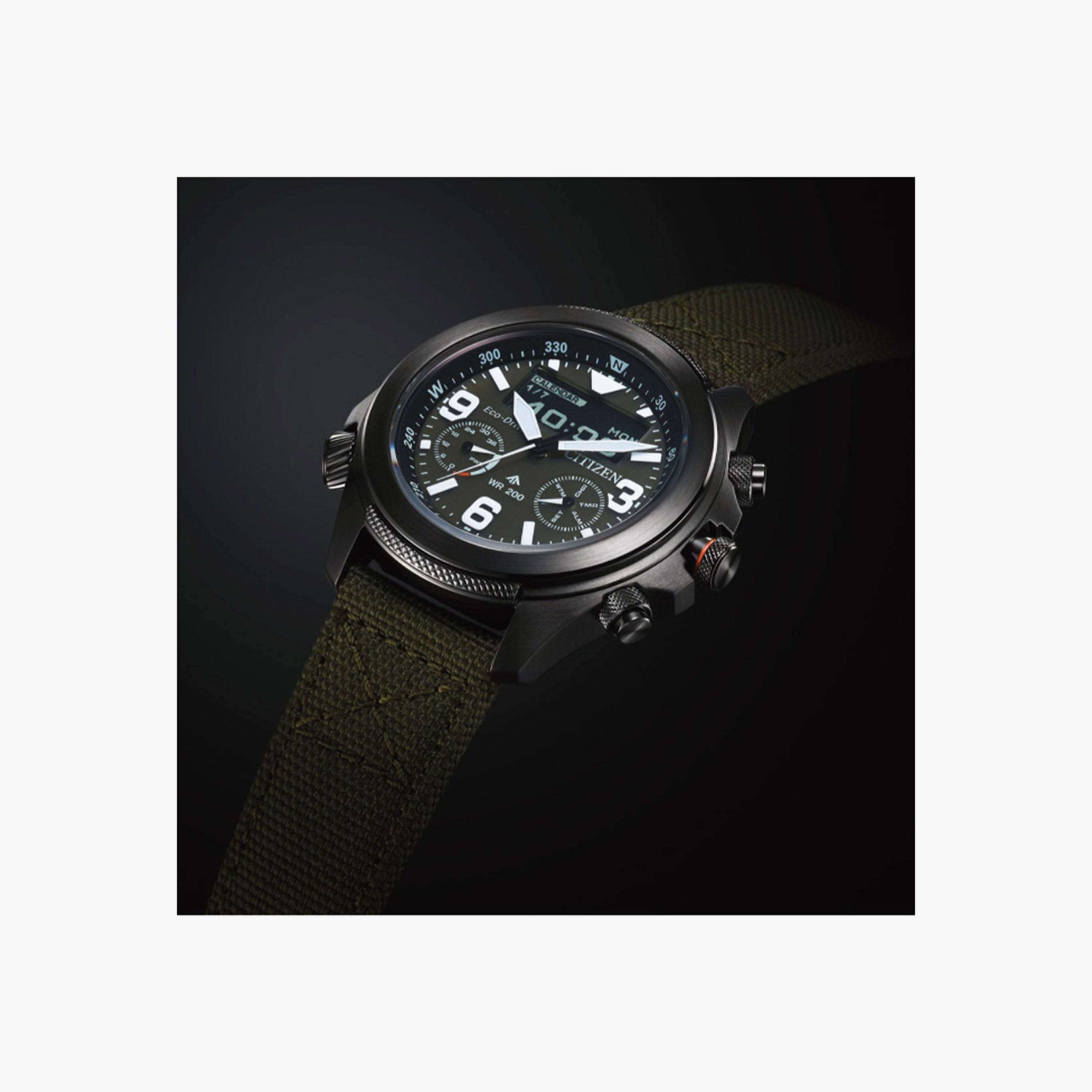 ساعة يد كرونوغراف جرين للنساء من سيتيزن - JV1005-02W-men-watchesandjewellery-watches-image-5