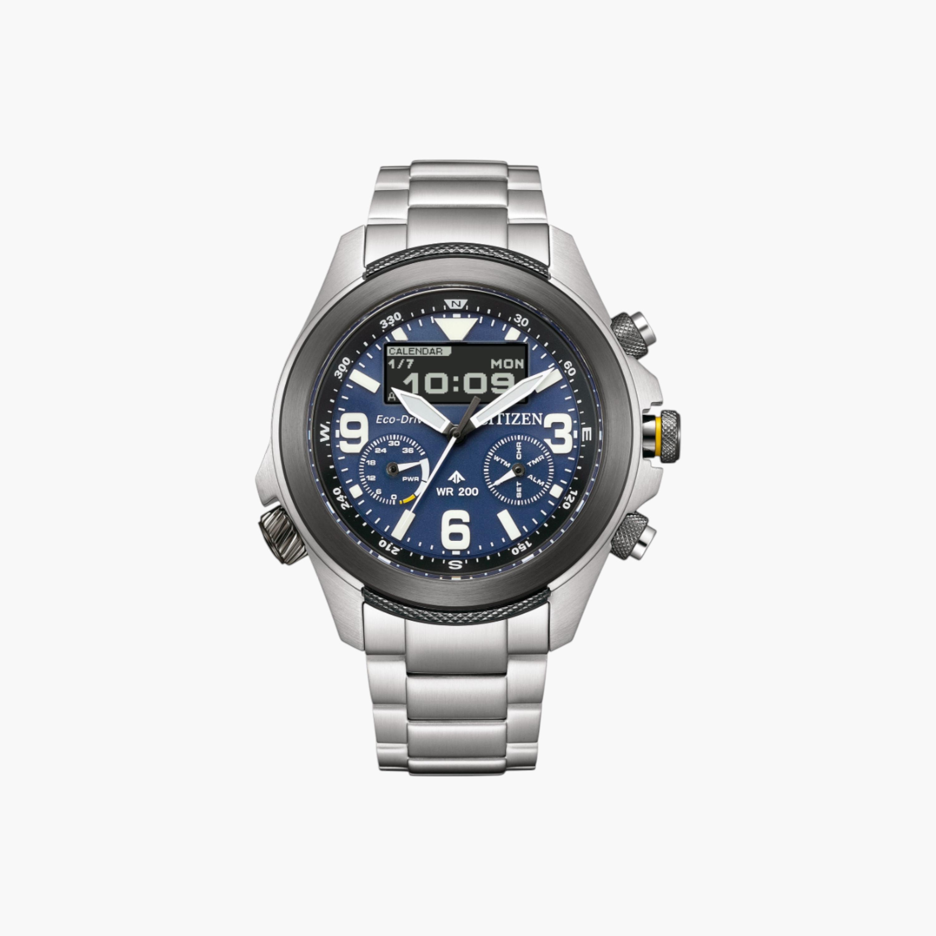 Citizen Women's Silver Chronograph Wrist Watch I5120-51Z-men-watchesandjewellery-watches-image-1