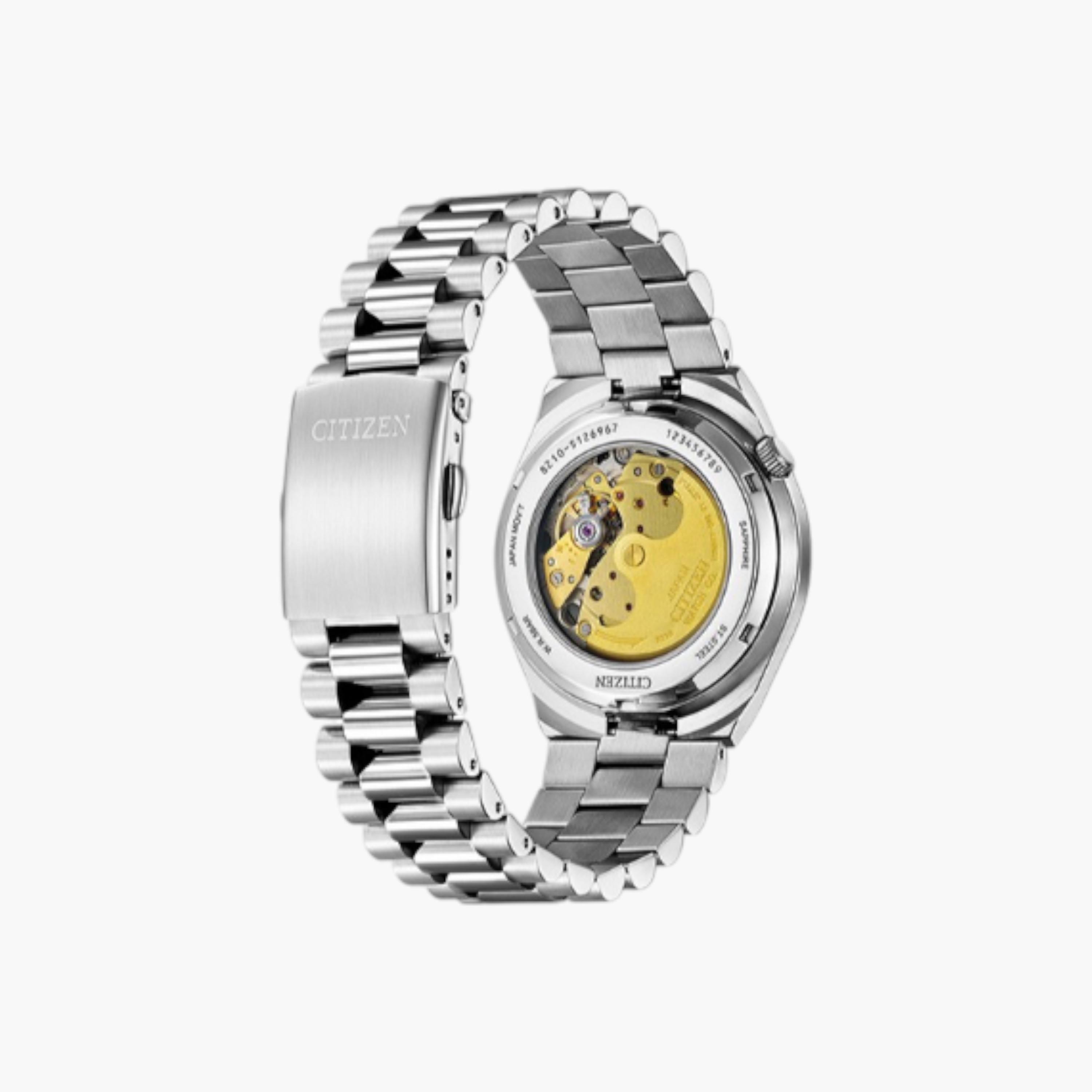 ساعة يد أوتوماتيك فضية للنساء من سيتيزن - NJ0151-53L-men-watchesandjewellery-watches-image-2