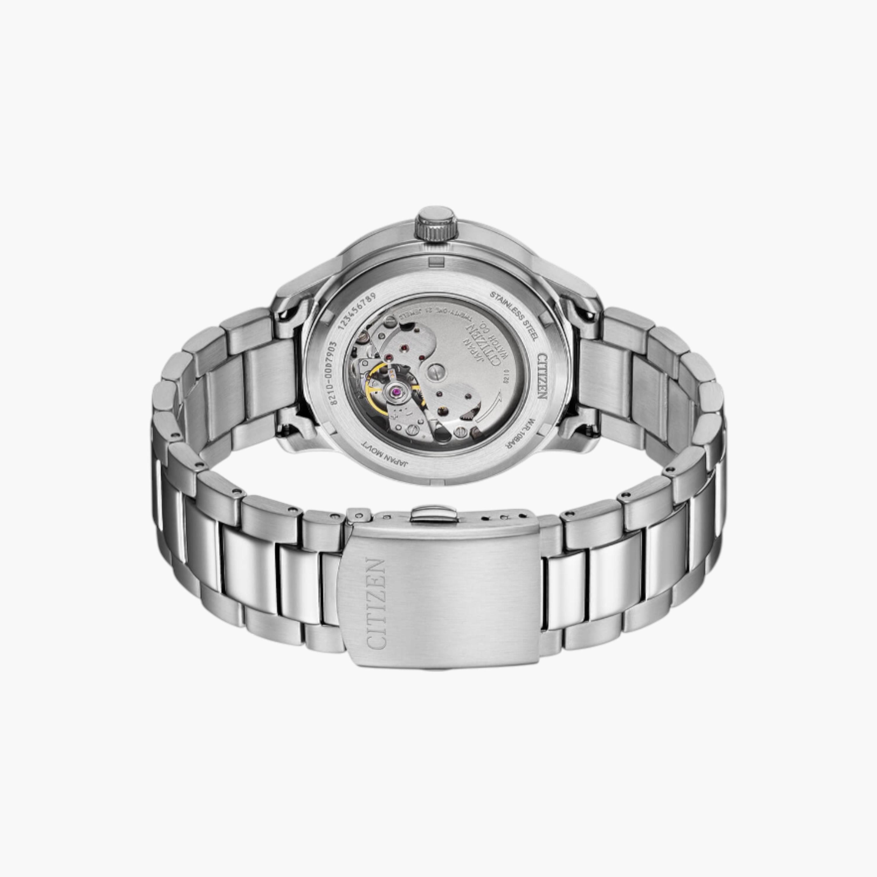 ساعة ستانليس ستيل أنالوج مينا أزرق من سيتزن-men-watchesandjewellery-watches-image-2
