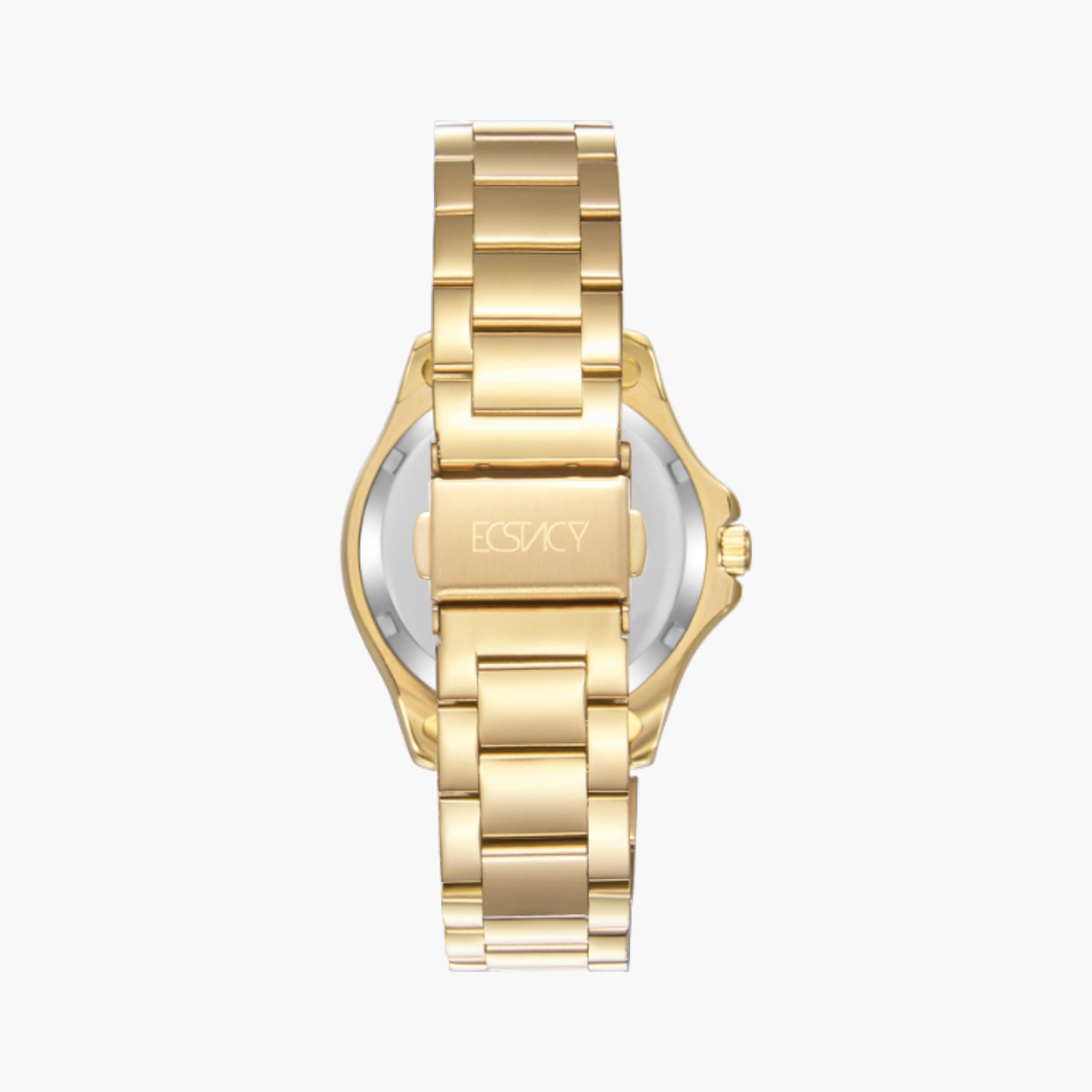 Ecstacy Women Gold Analog Wristwatch - E23512-GBGC-women-watchesandjewellery-watches-image-3