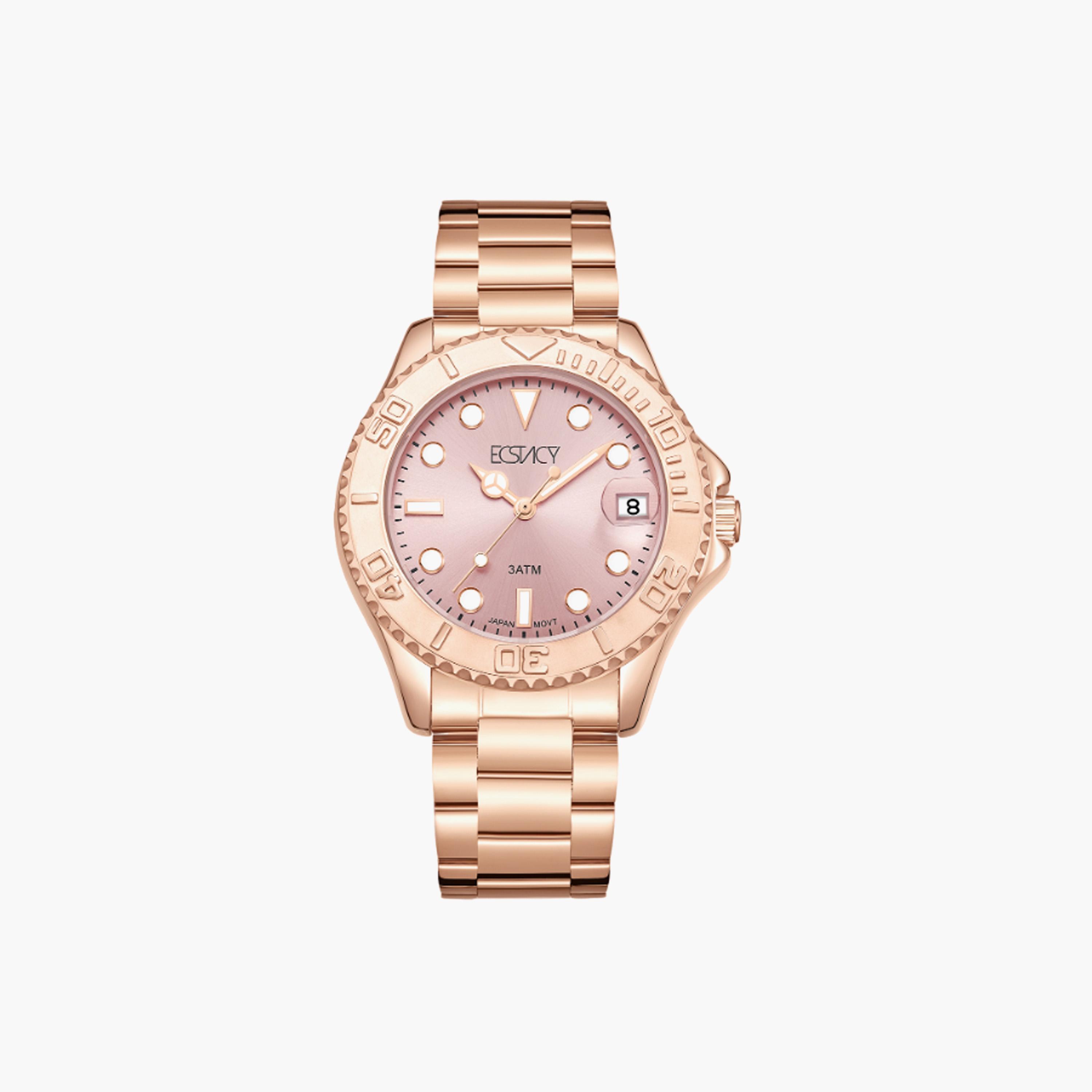 Ecstacy Womens Rose Gold Analog Wrist Watch E23512-RBKP-women-watchesandjewellery-watches-image-1