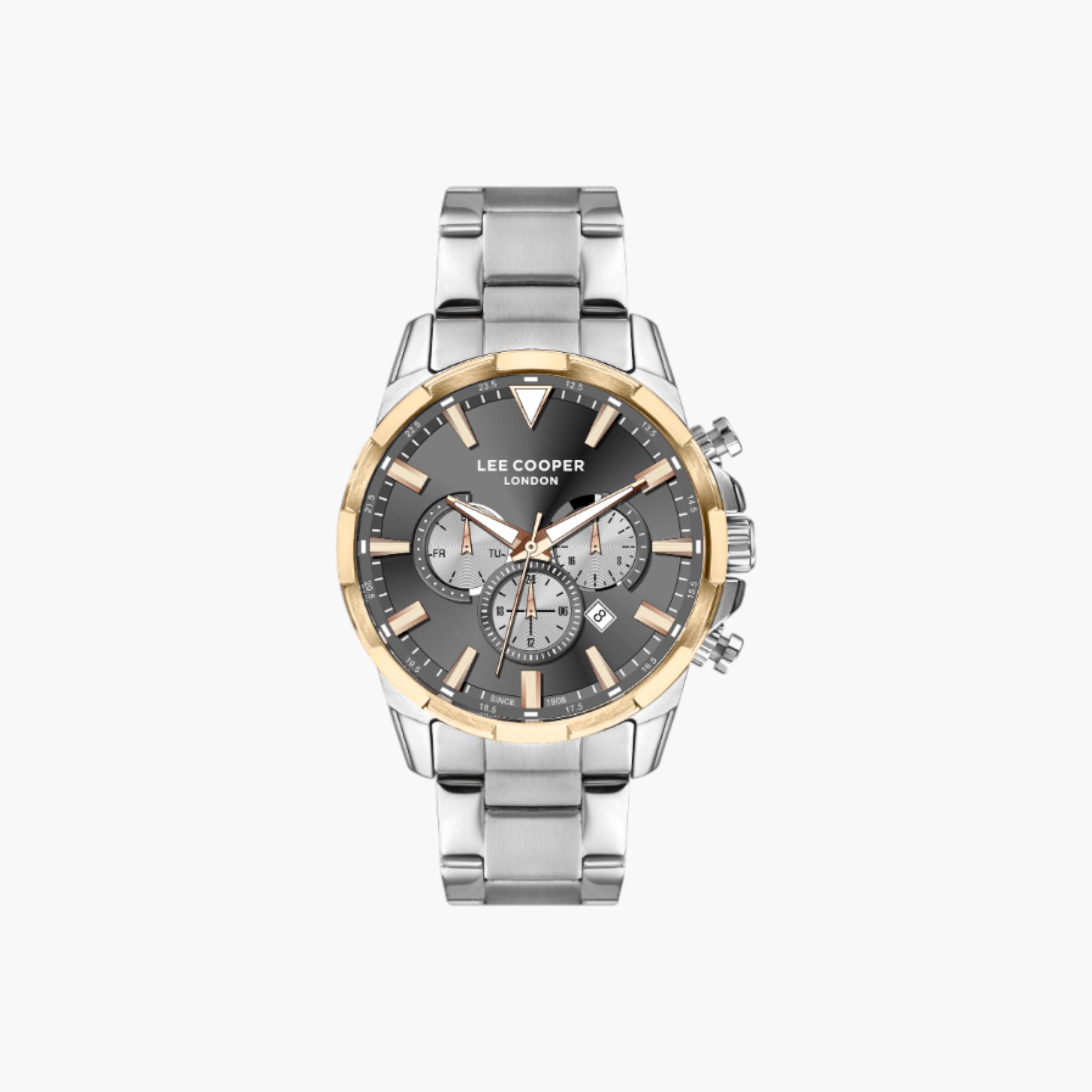 Lee Cooper Chronograph Black Dial Metal Watch-men-watchesandjewellery-watches-image-1
