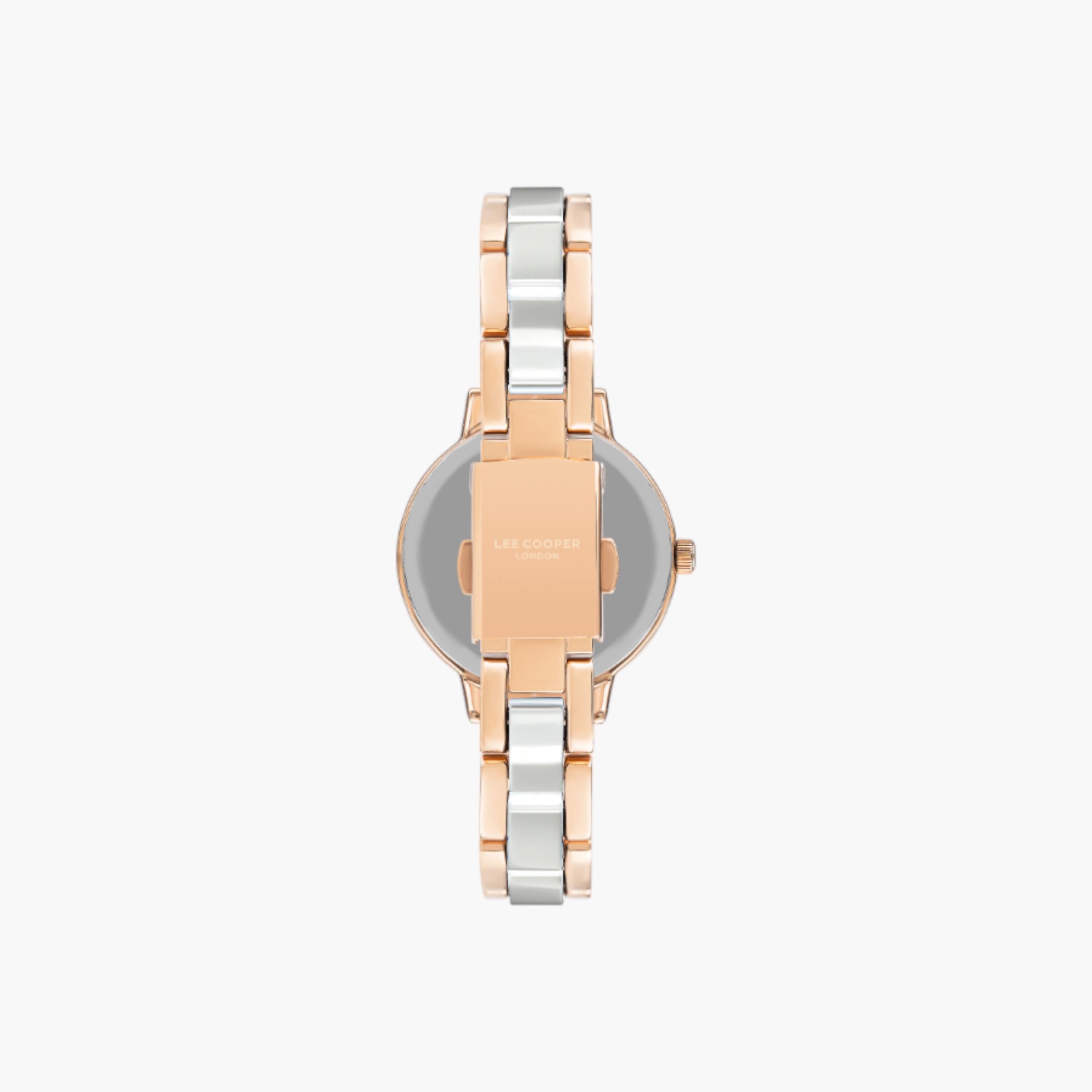 ساعة يد أنالوج بلون ذهبي وردي للنساء من لي كوبر LC07395.420-women-watchesandjewellery-watches-image-3