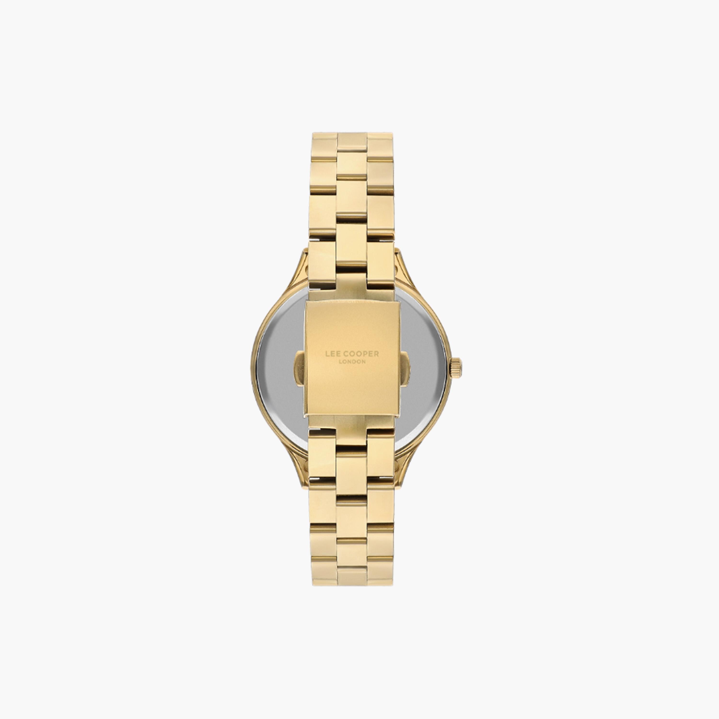 ساعة يد تناظرية باللون الذهبي للنساء من لي كوبر - LC07568.110-women-watchesandjewellery-watches-image-3