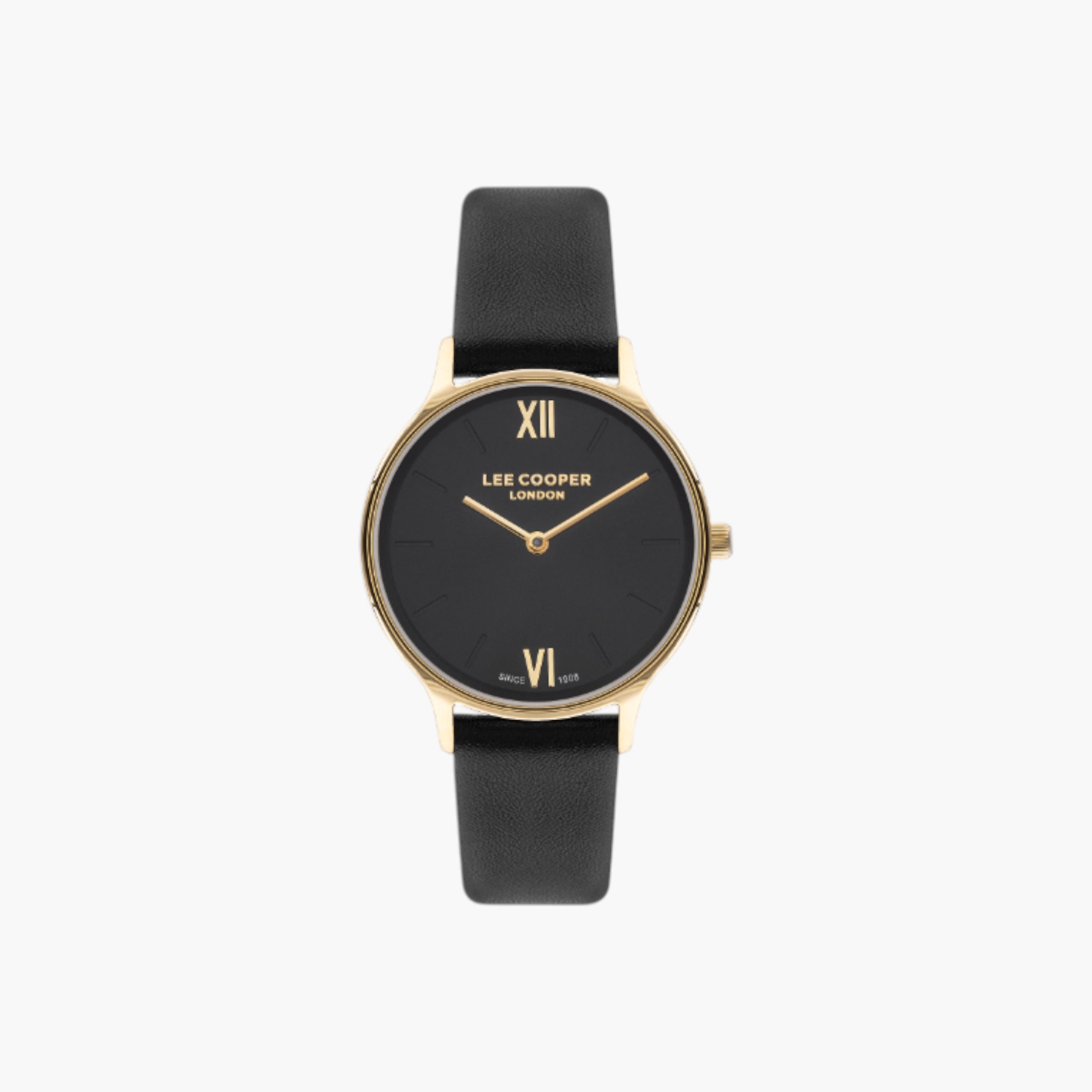 ساعة يد أنالوج لون أسود للنساء من لي كوبر LC07712.151-women-watchesandjewellery-watches-image-1