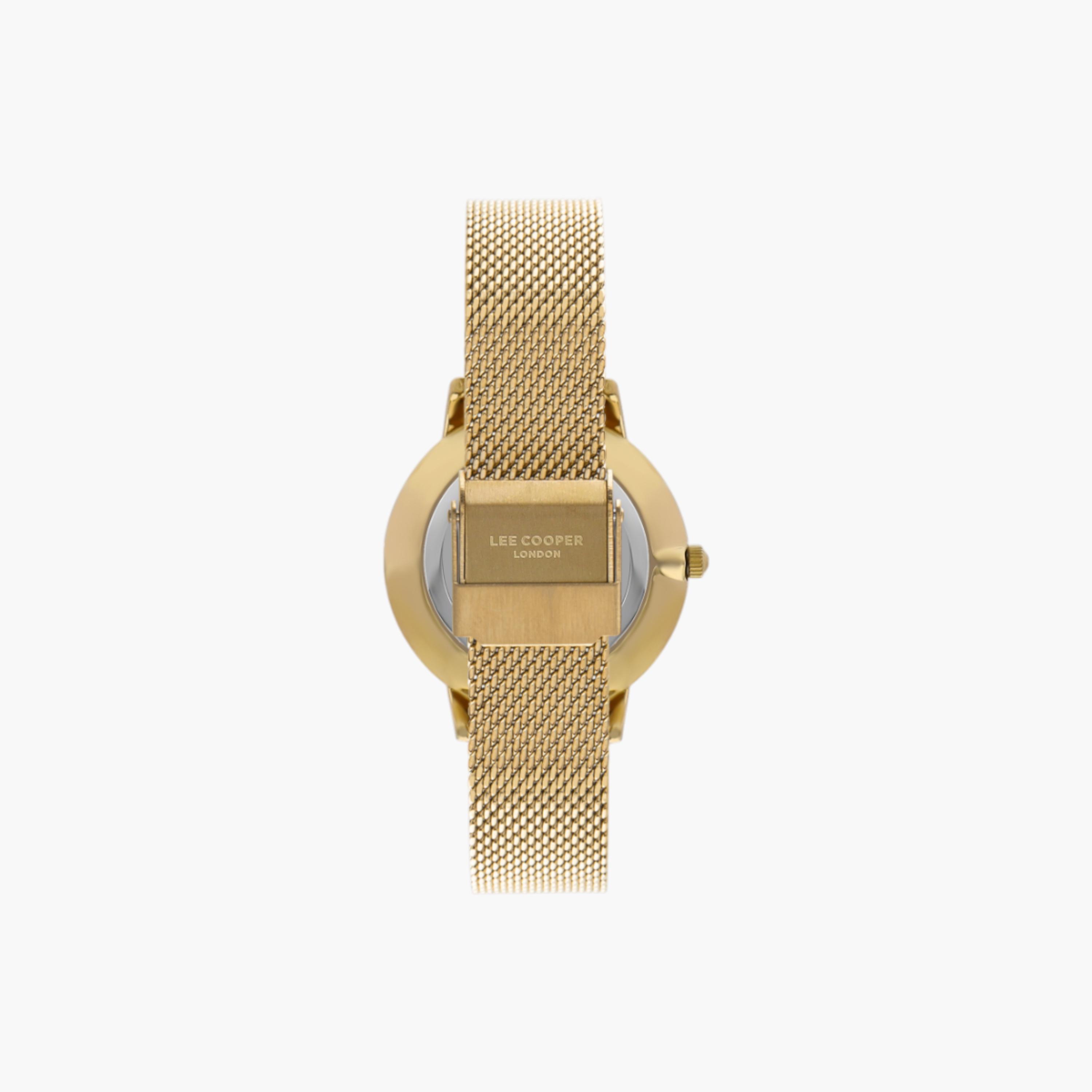 ساعة يد تناظرية ذهبية للنساء من  لي كوبر LC07875.120-women-watchesandjewellery-watches-image-3