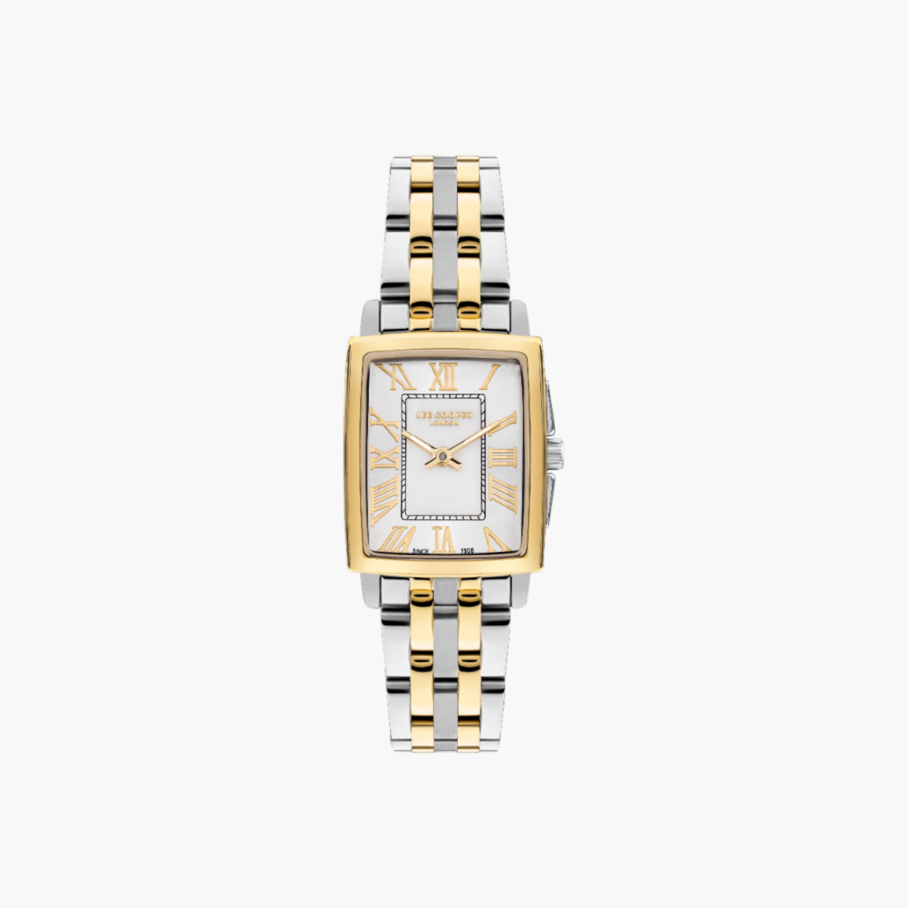 ساعة يد تناظرية باللون الفضي للنساء من لي كوبر - LC07940.220-women-watchesandjewellery-watches-image-1