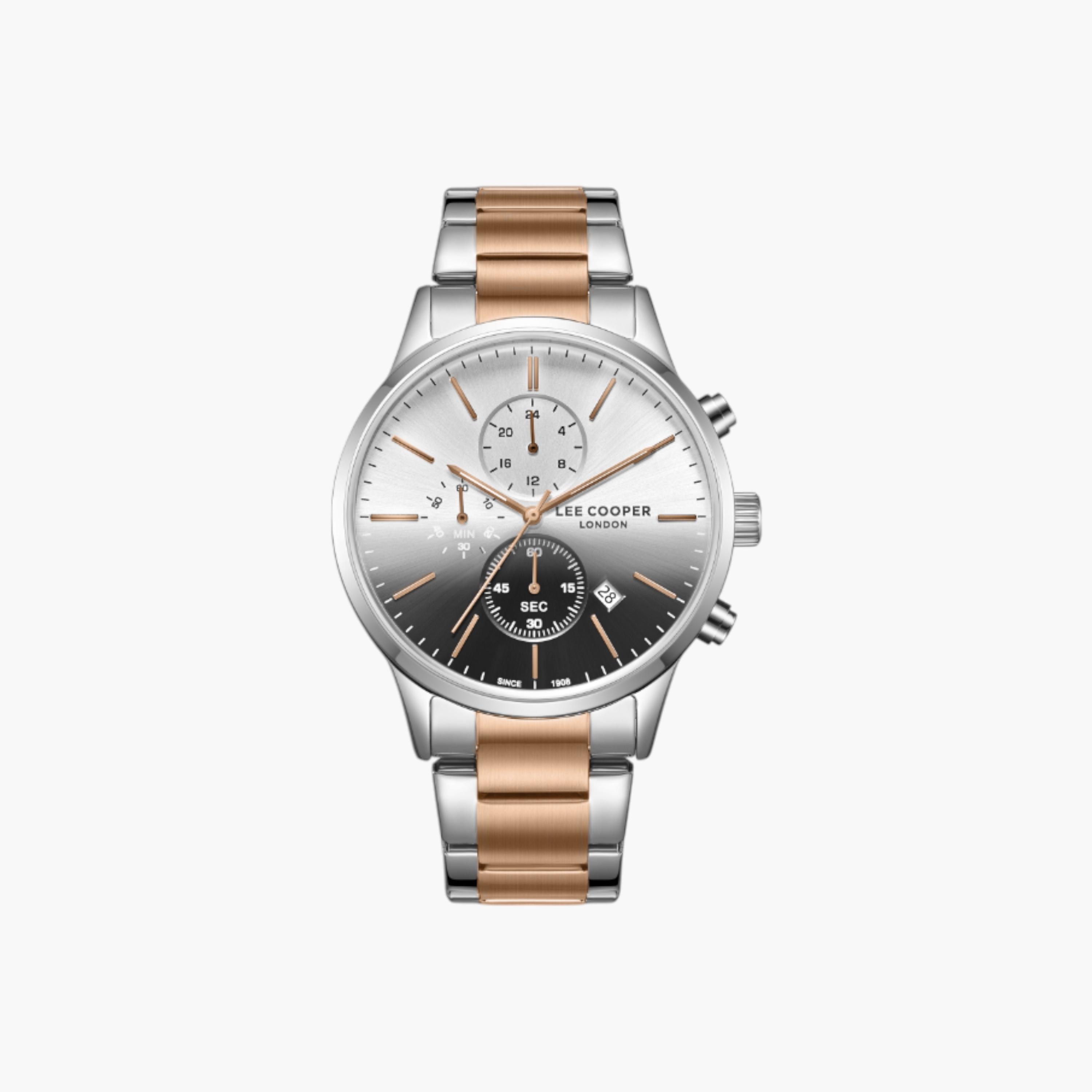 Lee Cooper Chronograph Black Dial Metal Watch-men-watchesandjewellery-watches-image-1