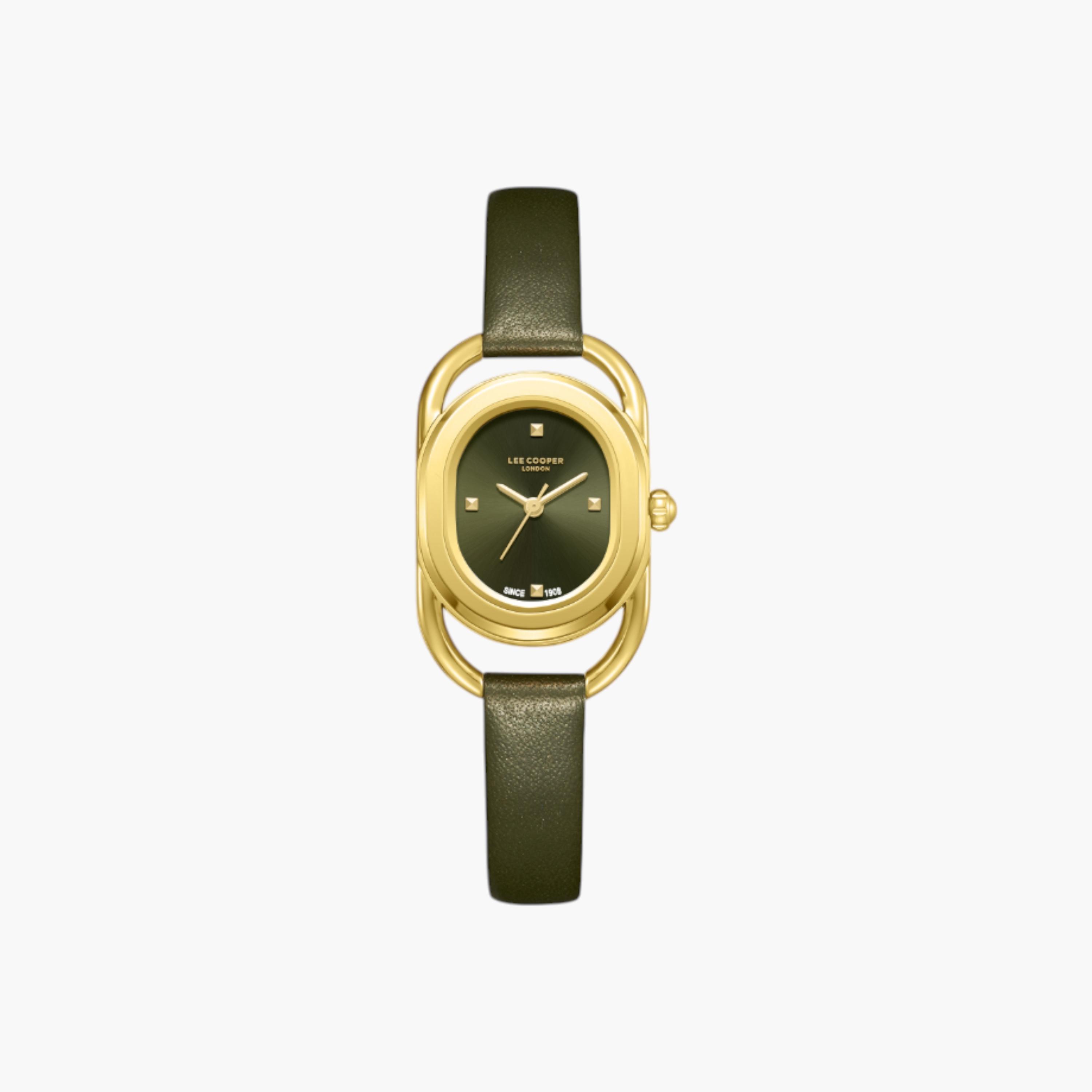 ساعة يد أنالوج بلون أخضر للنساء من لي كوبر LC08055.177-women-watchesandjewellery-watches-image-1