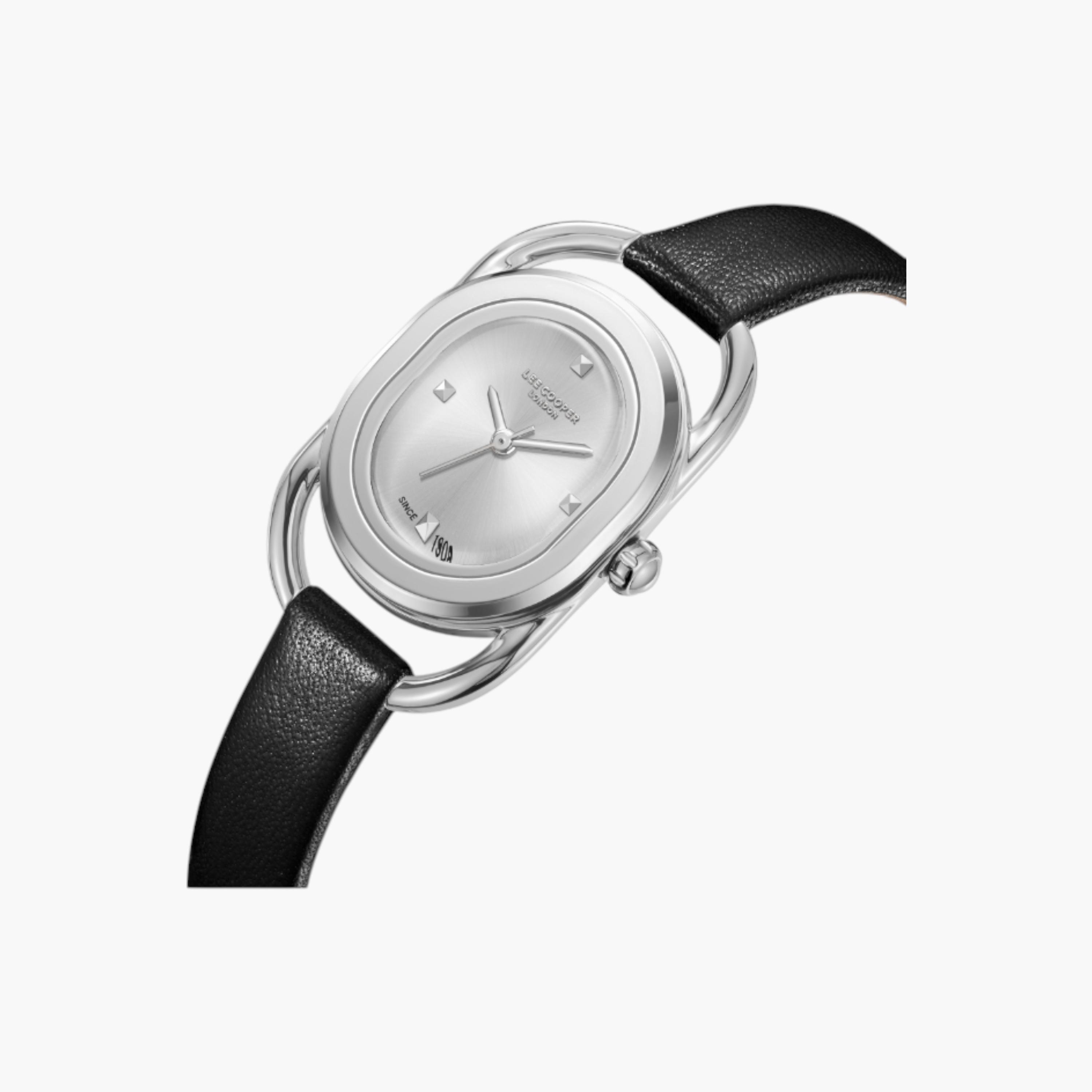 ساعة يد تناظرية باللون الأسود للنساء من لي كوبر - LC08055.331-women-watchesandjewellery-watches-image-2