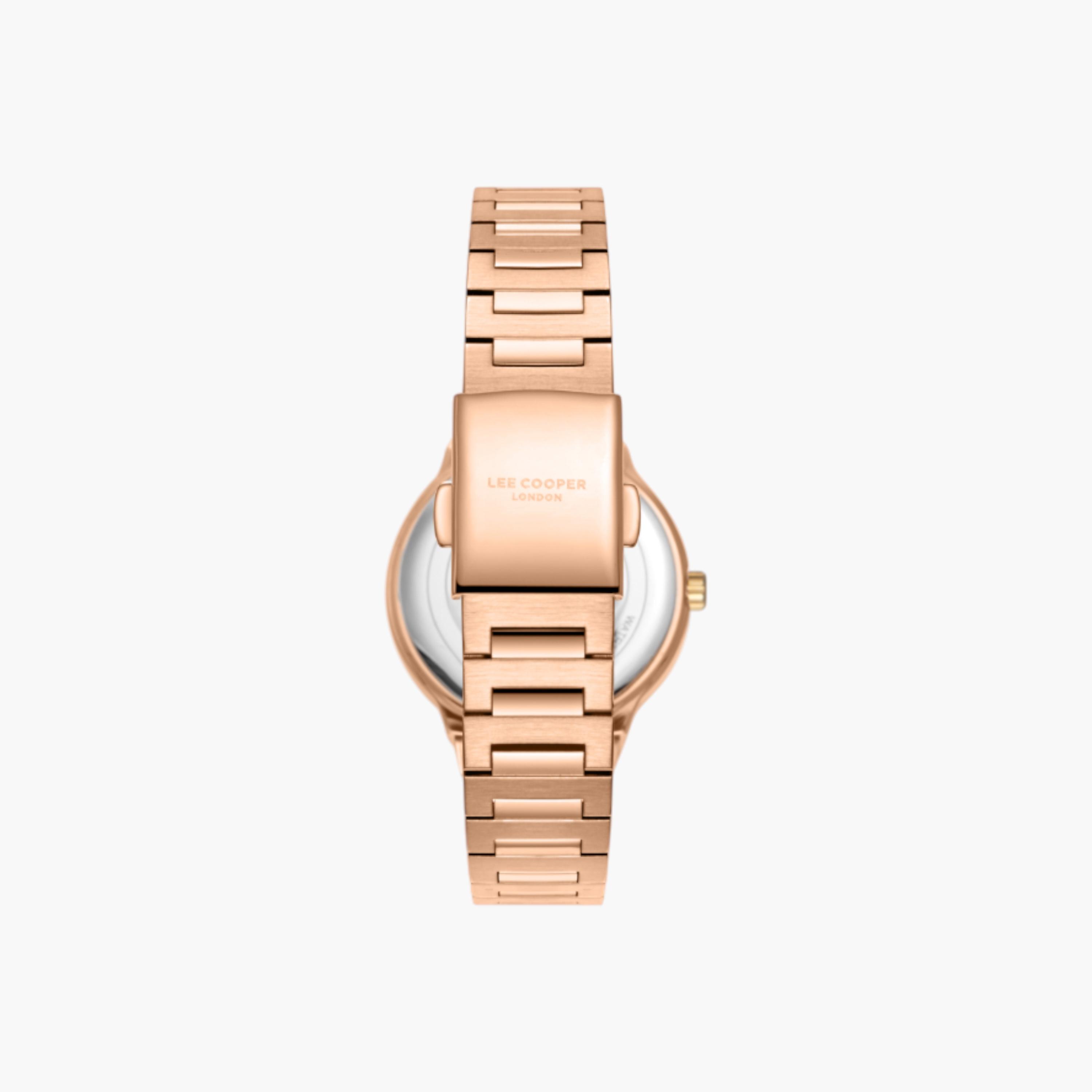 ساعة يد تناظرية باللون الذهبي الوردي للنساء من لي كوبر - LC08133.410-women-watchesandjewellery-watches-image-4
