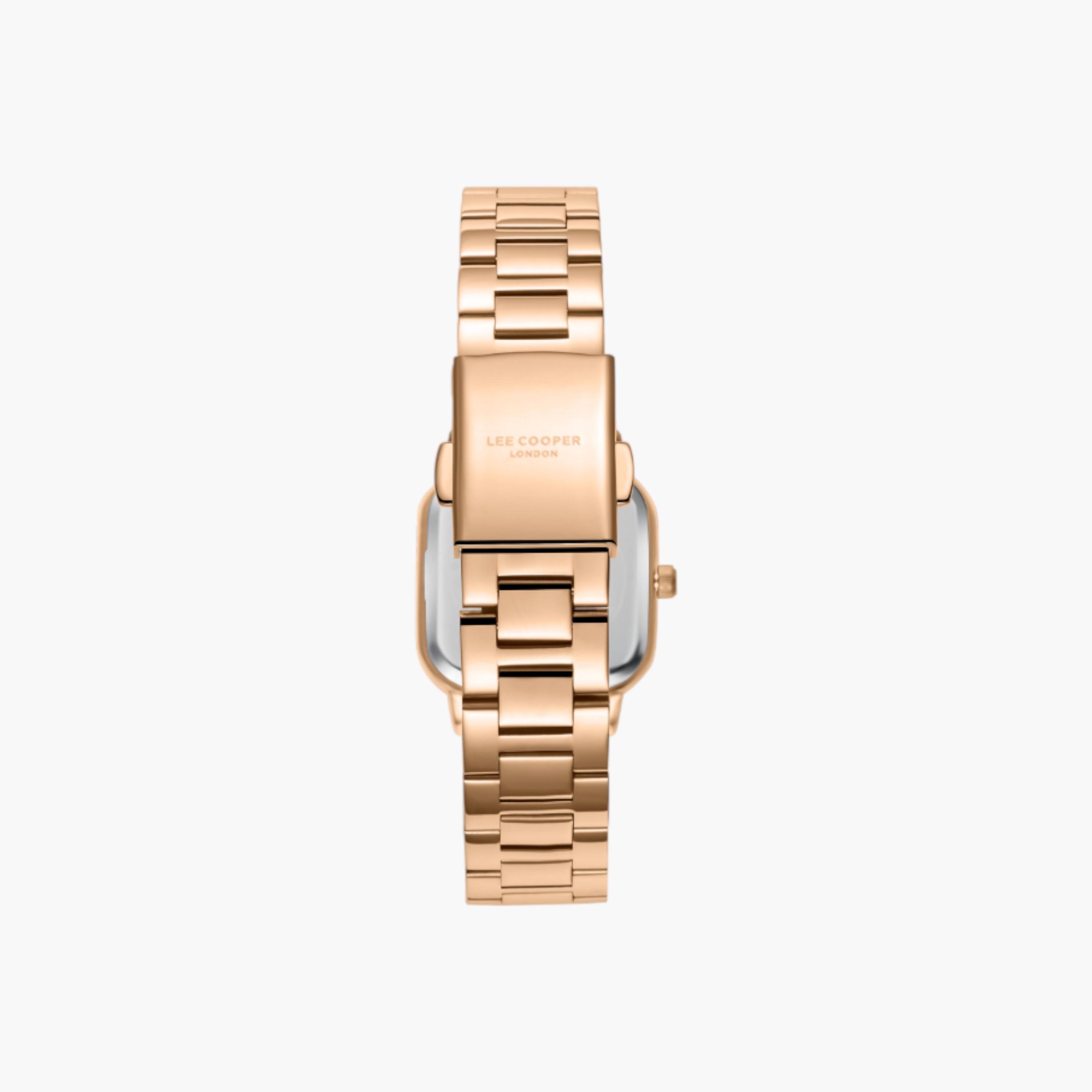 ساعة يد تناظرية باللون الذهبي الوردي للنساء من لي كوبر - LC08134.410-women-watchesandjewellery-watches-image-4