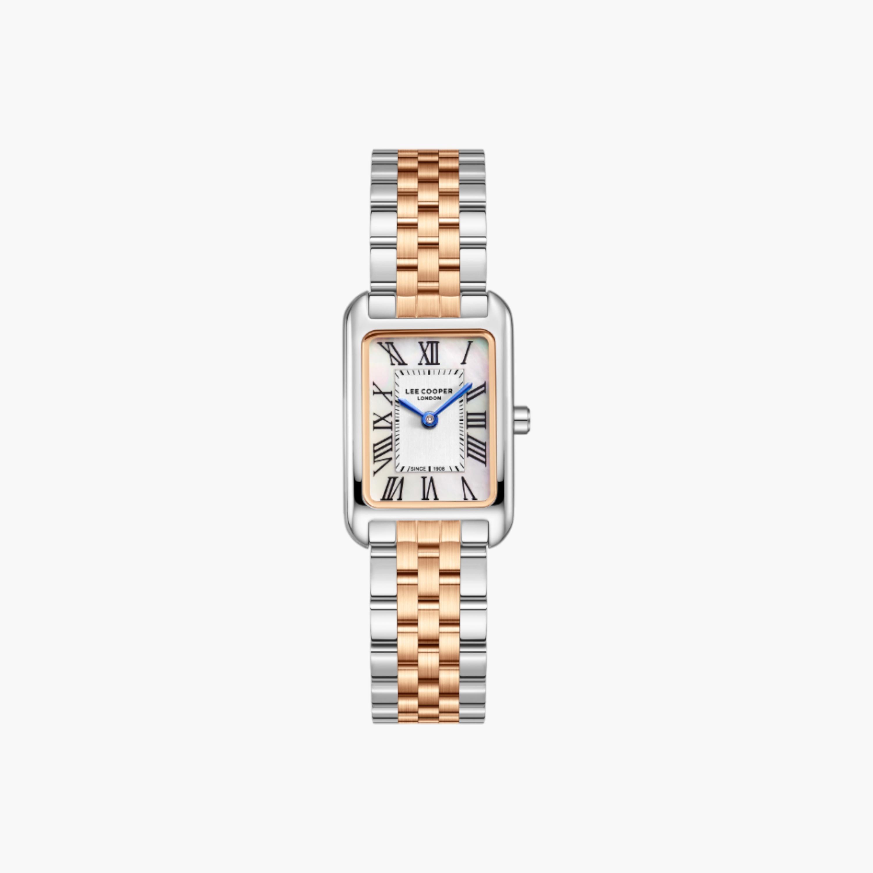 ساعة يد تناظرية باللون الفضي للنساء من لي كوبر - LC08135.520-women-watchesandjewellery-watches-image-1