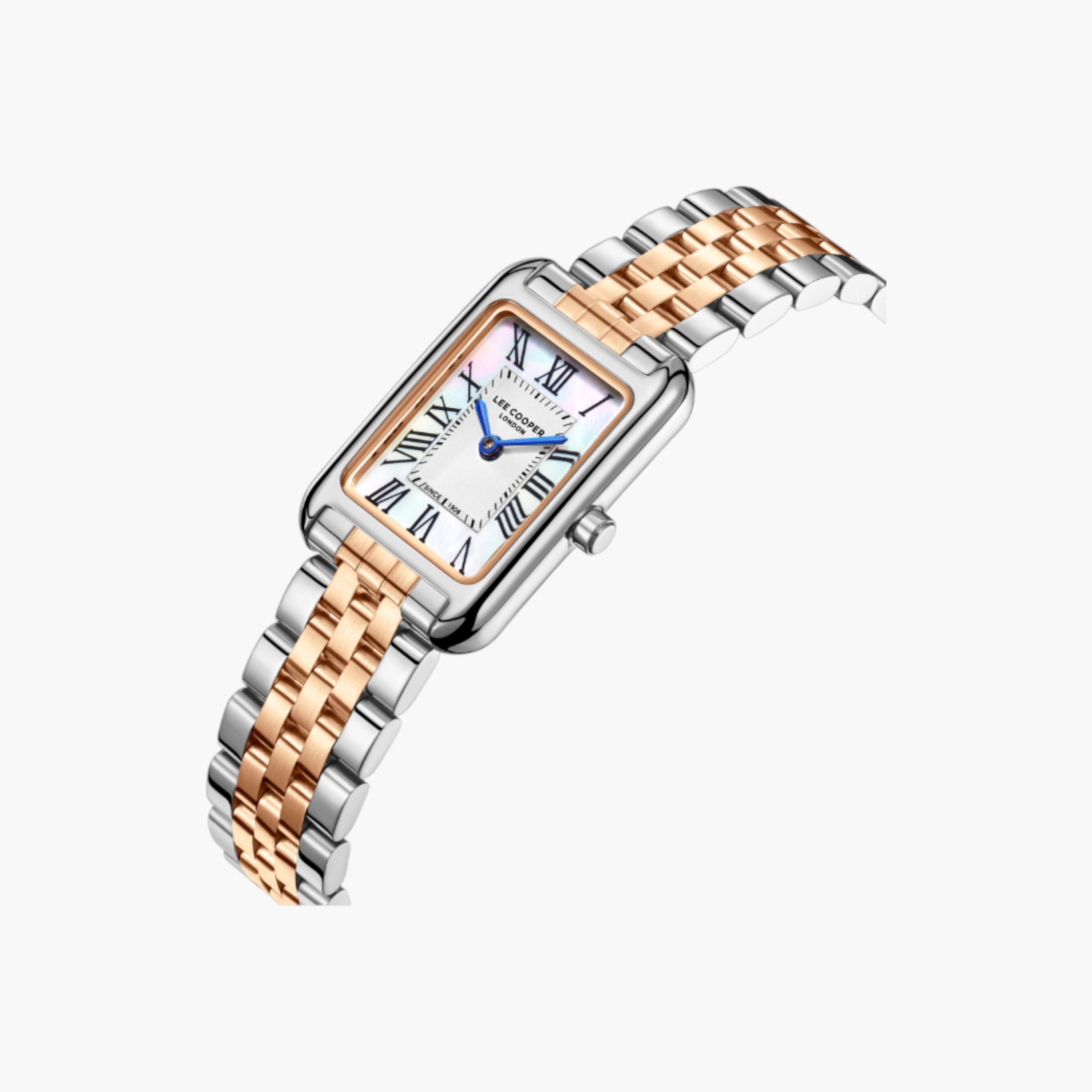 ساعة يد تناظرية باللون الفضي للنساء من لي كوبر - LC08135.520-women-watchesandjewellery-watches-image-2