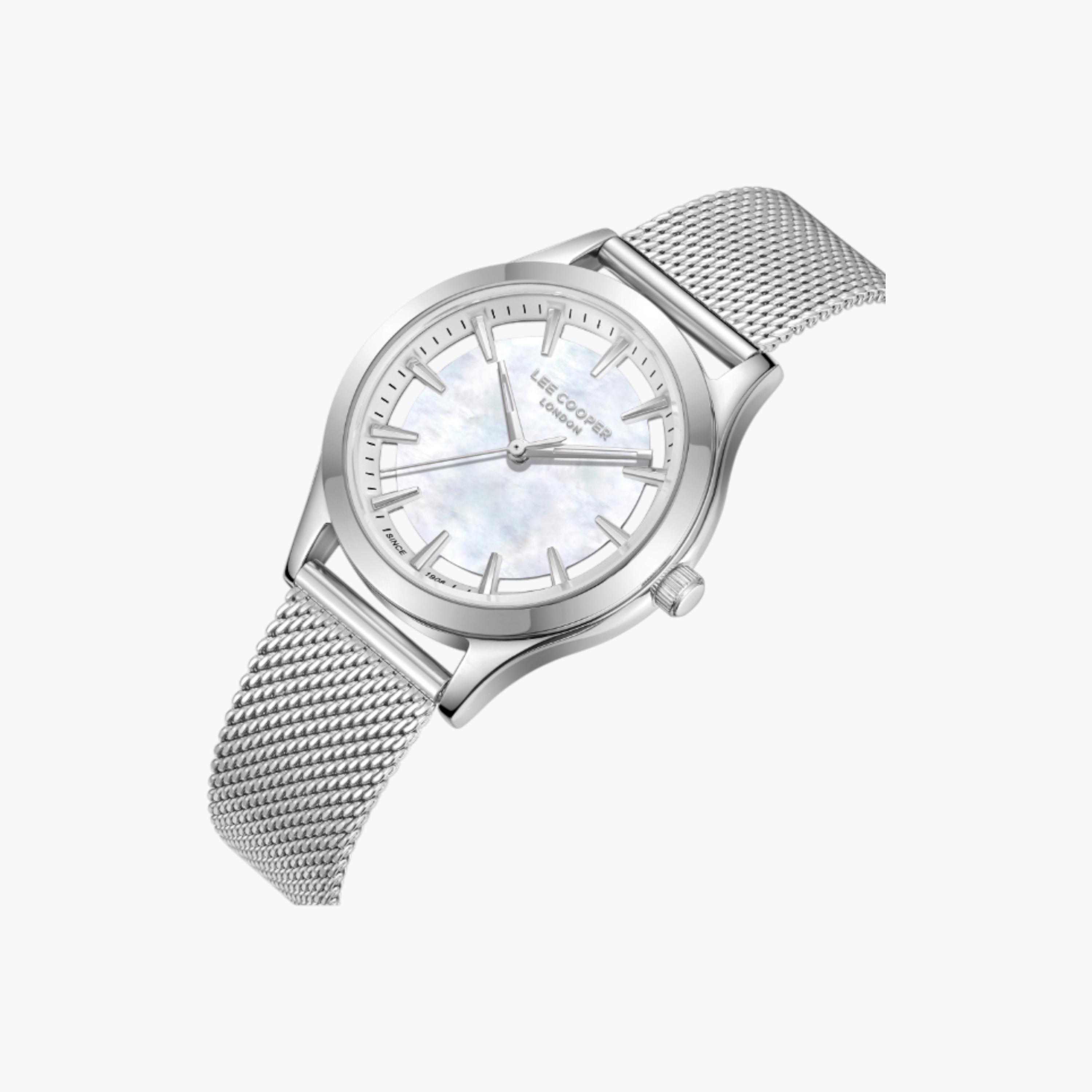 ساعة يد أنالوج فضية للنساء من لي كوبر LC08156.320-women-watchesandjewellery-watches-image-2