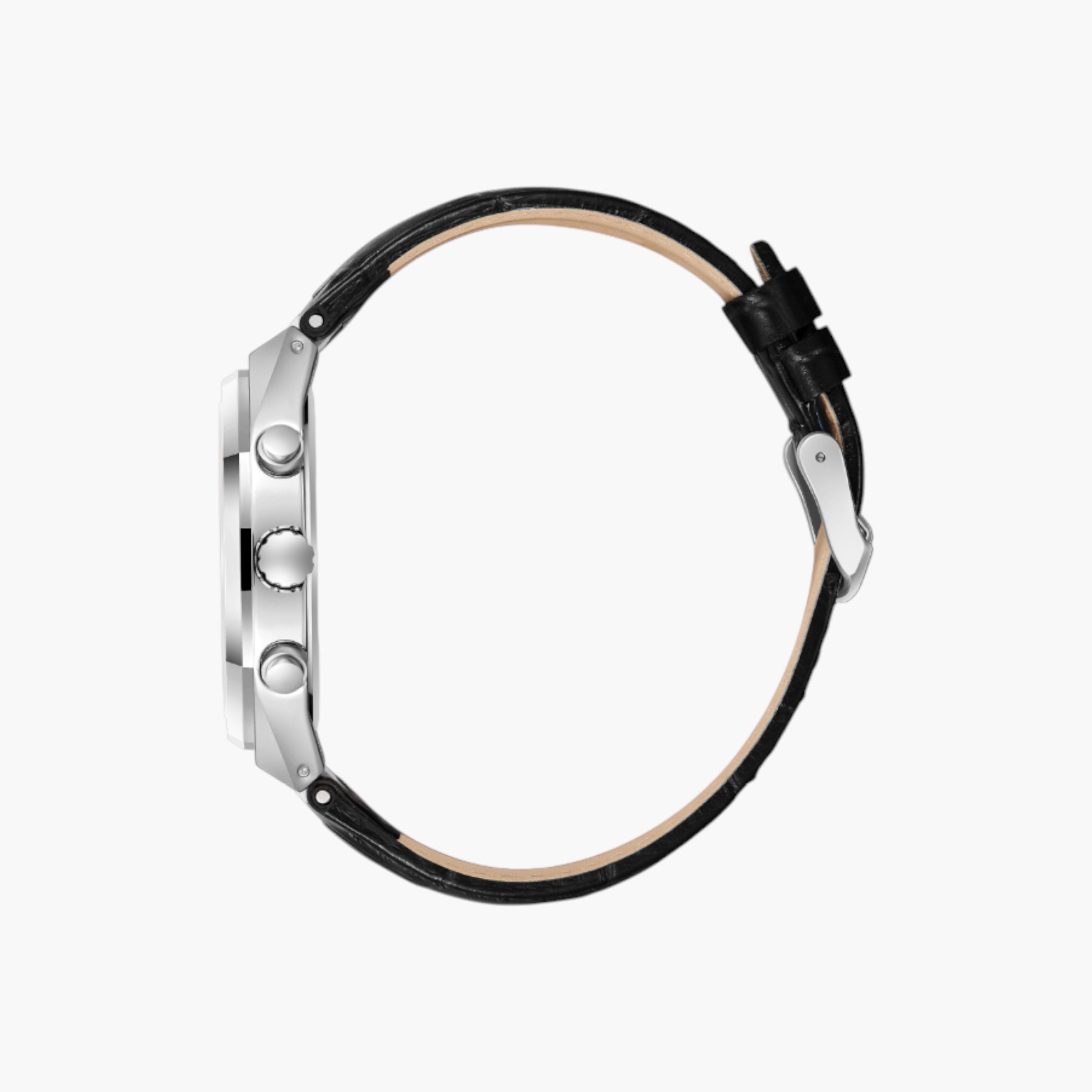 Lee Cooper Chronograph Black Dial Leather Watch-men-watchesandjewellery-watches-image-3