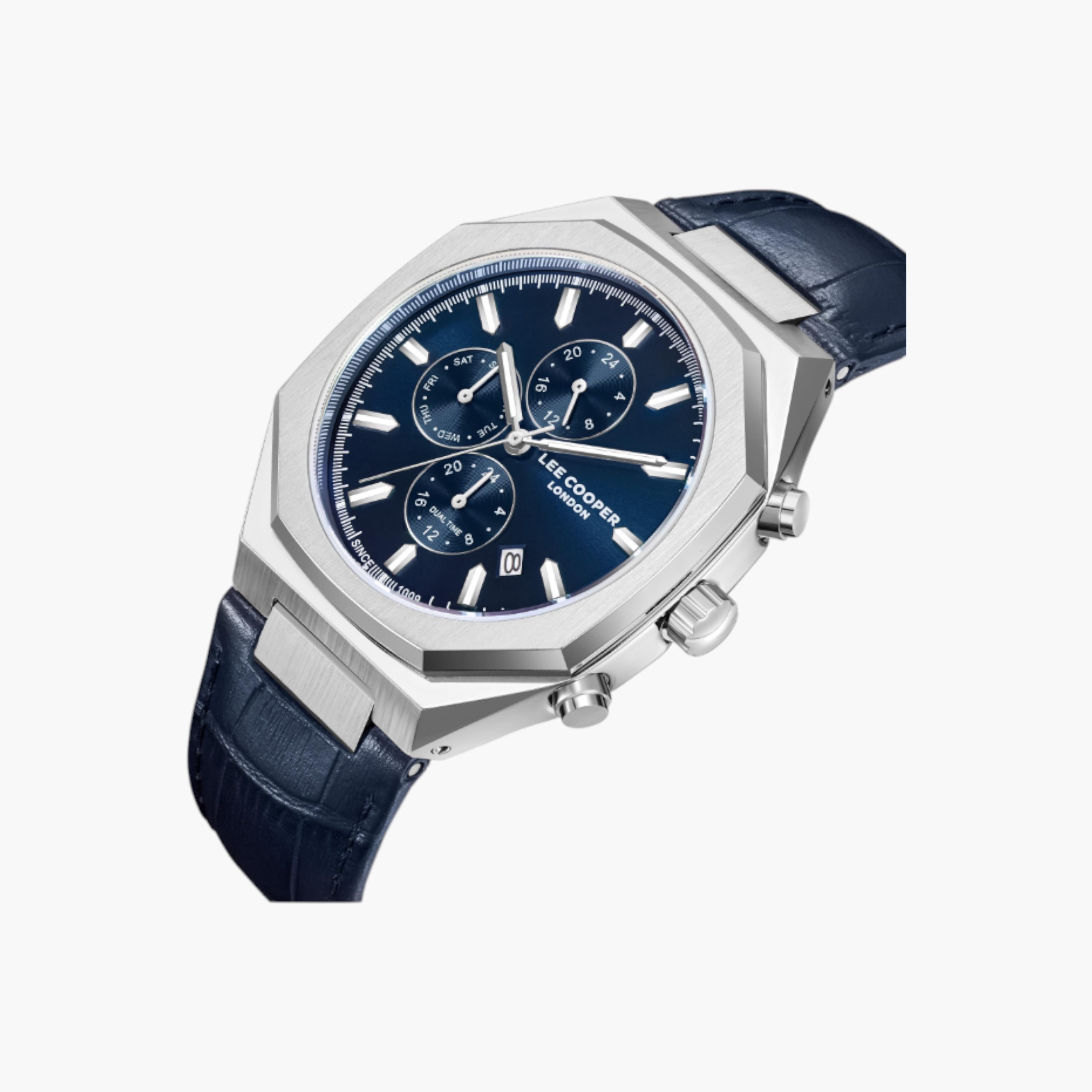 Lee Cooper Analog Blue Dial Leather Watch-men-watchesandjewellery-watches-image-2