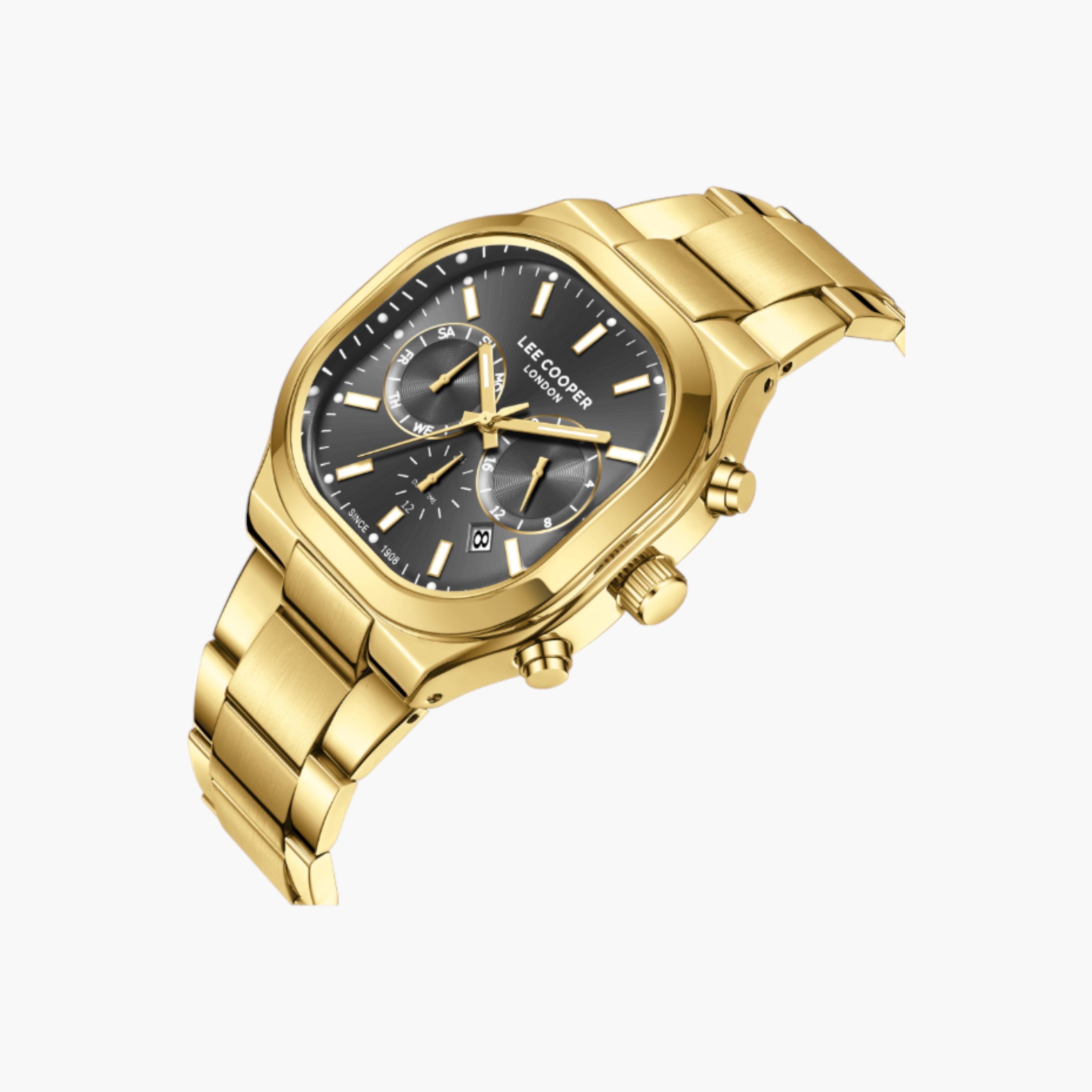 Lee Cooper Chronograph Grey Dial Metal Watch-men-watchesandjewellery-watches-image-2