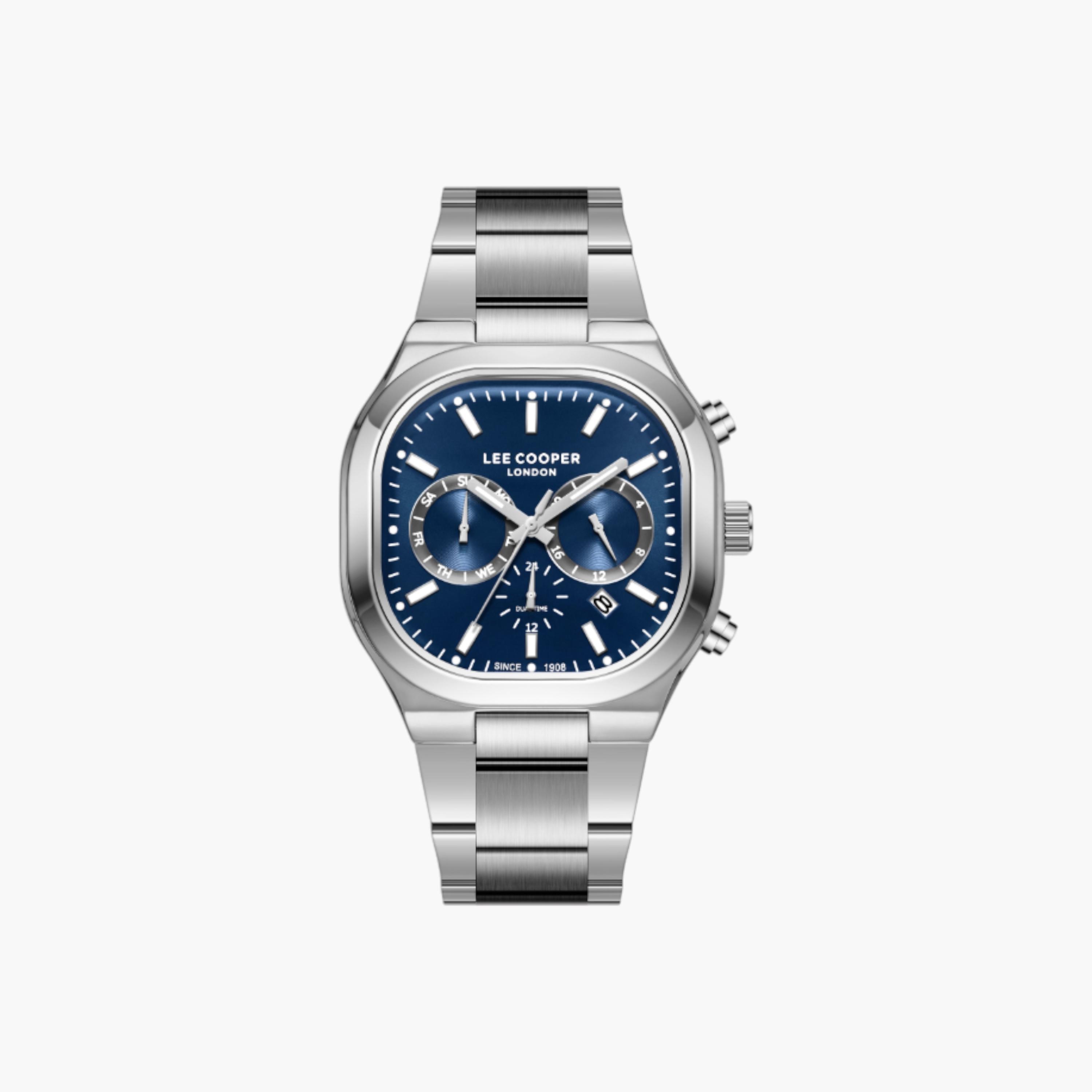 Lee Cooper Analog Blue Dial Metal Wrist Watch-men-watchesandjewellery-watches-image-1