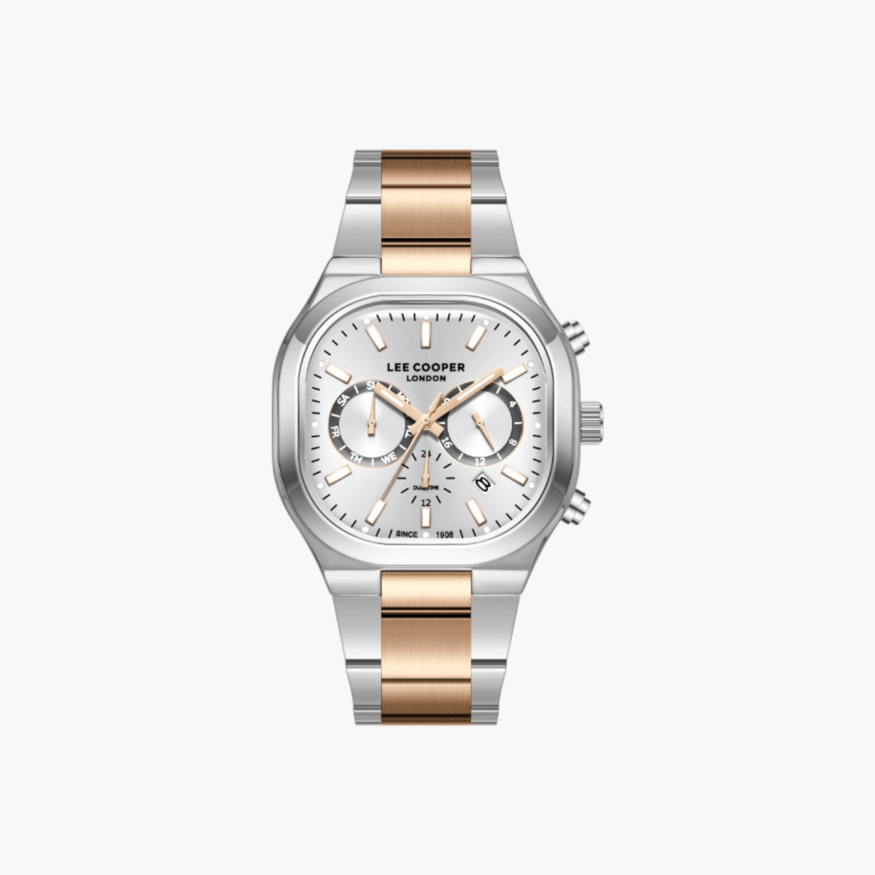Lee Cooper Analog Silver Dial Metal Wrist Watch-men-watchesandjewellery-watches-image-1