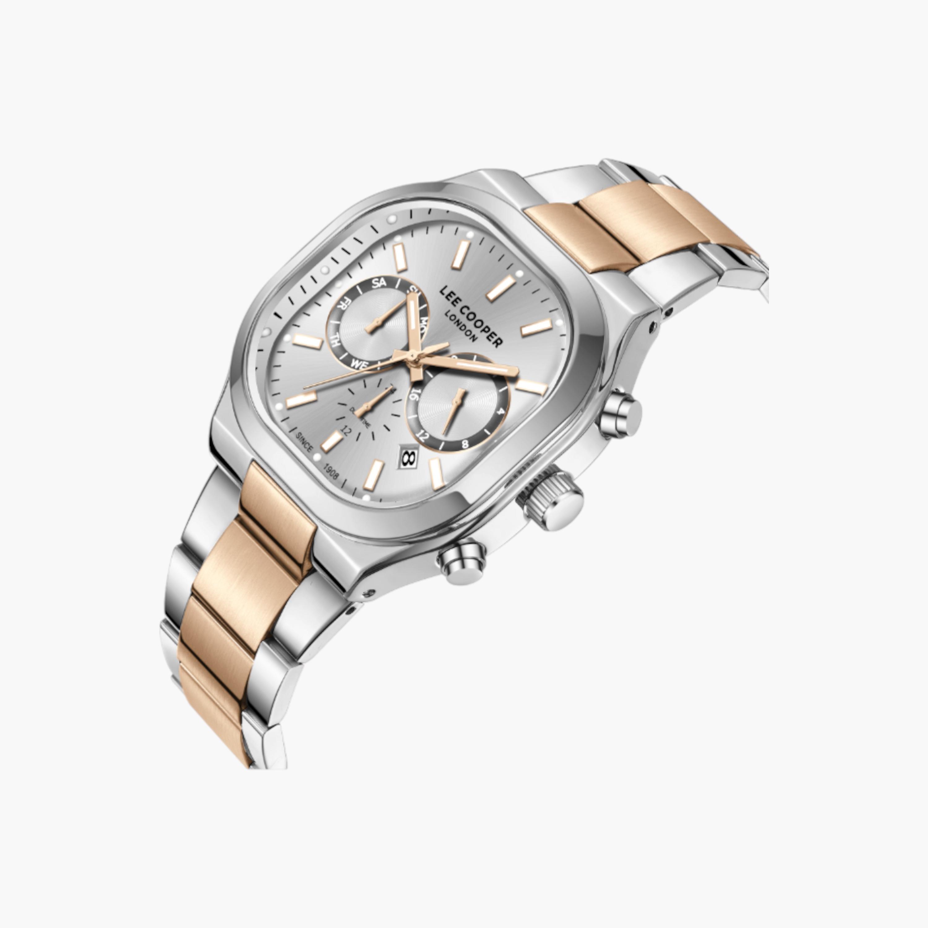 Lee Cooper Analog Silver Dial Metal Wrist Watch-men-watchesandjewellery-watches-image-2