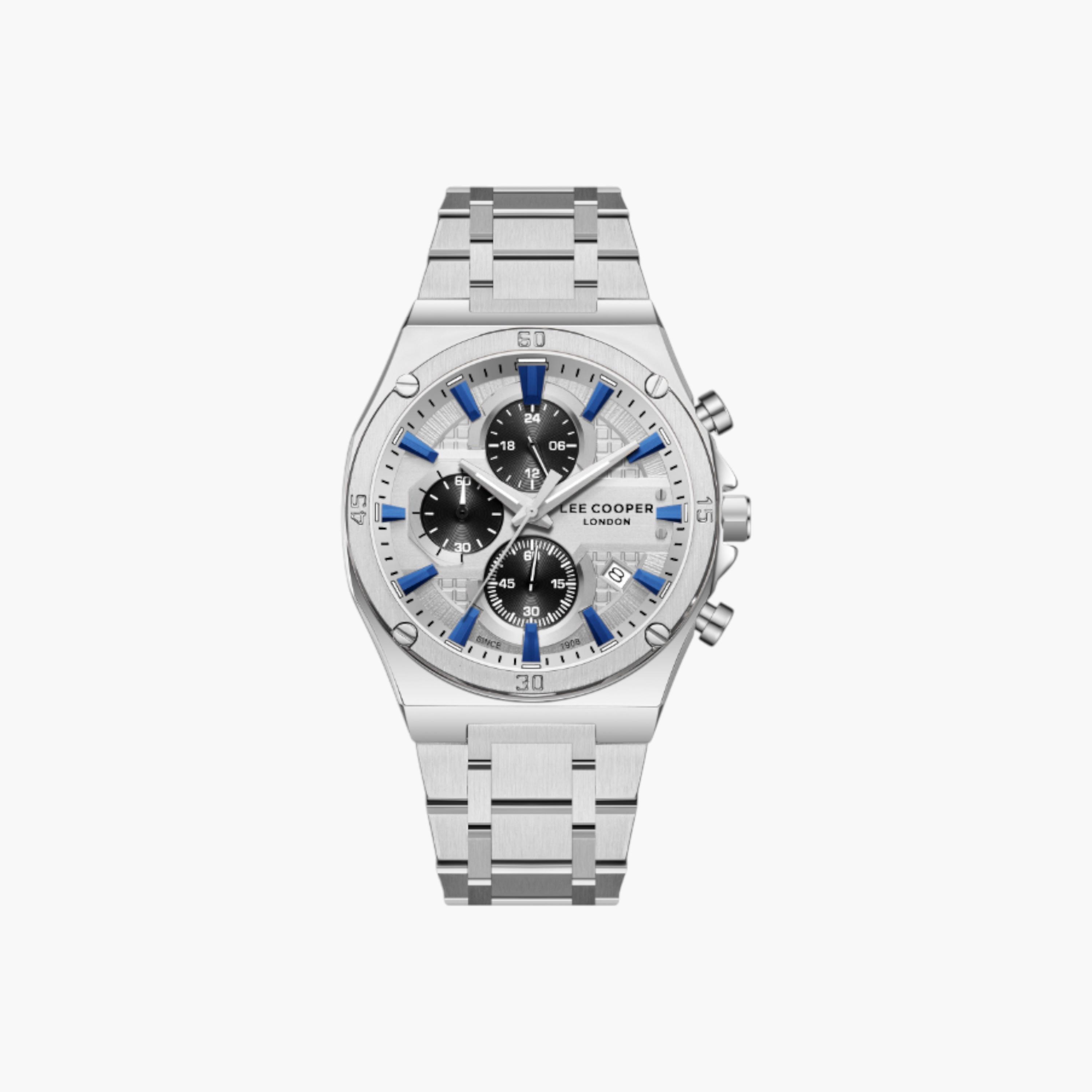 Lee Cooper Analog Silver Dial Metal Watch-men-watchesandjewellery-watches-image-1