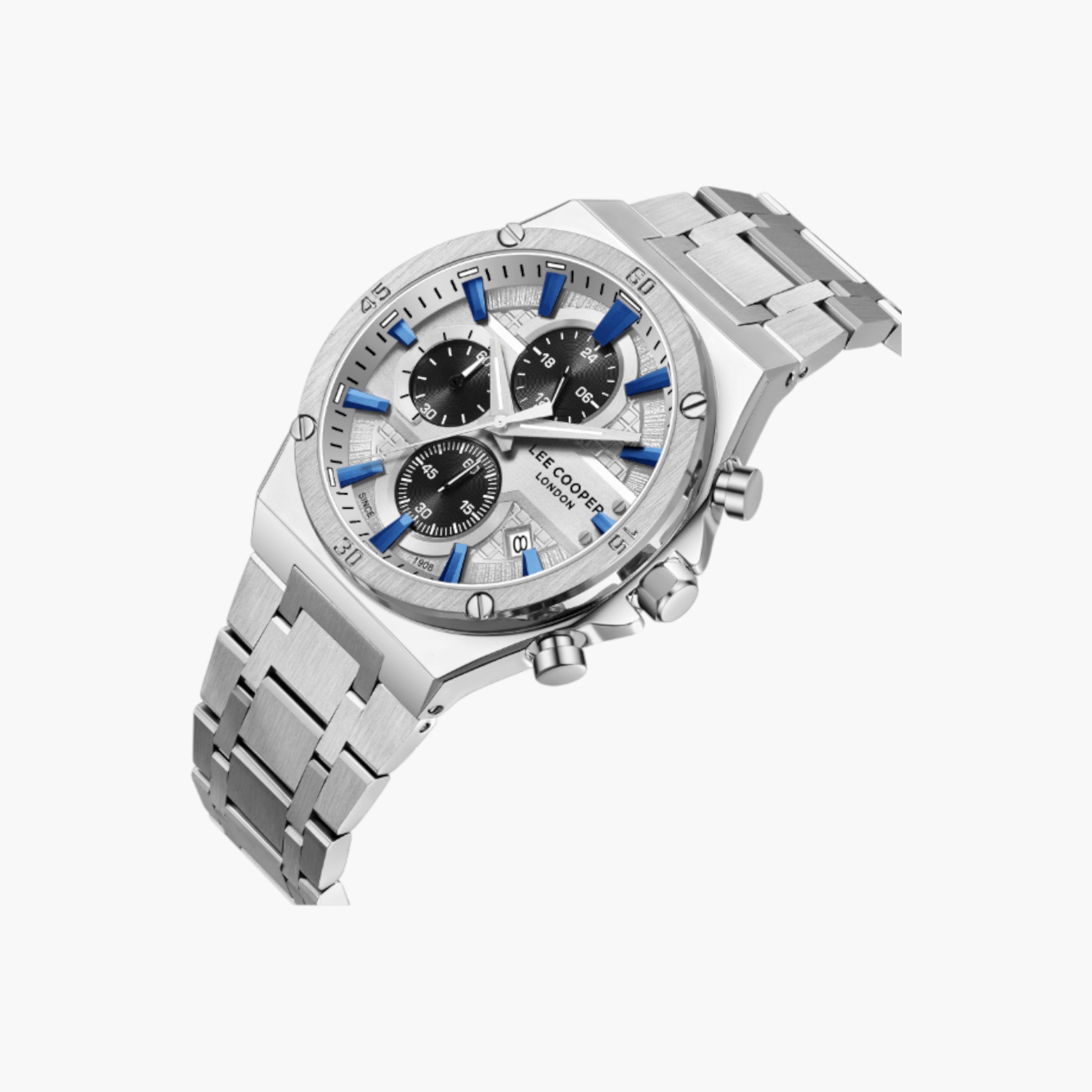 Lee Cooper Analog Silver Dial Metal Watch-men-watchesandjewellery-watches-image-2