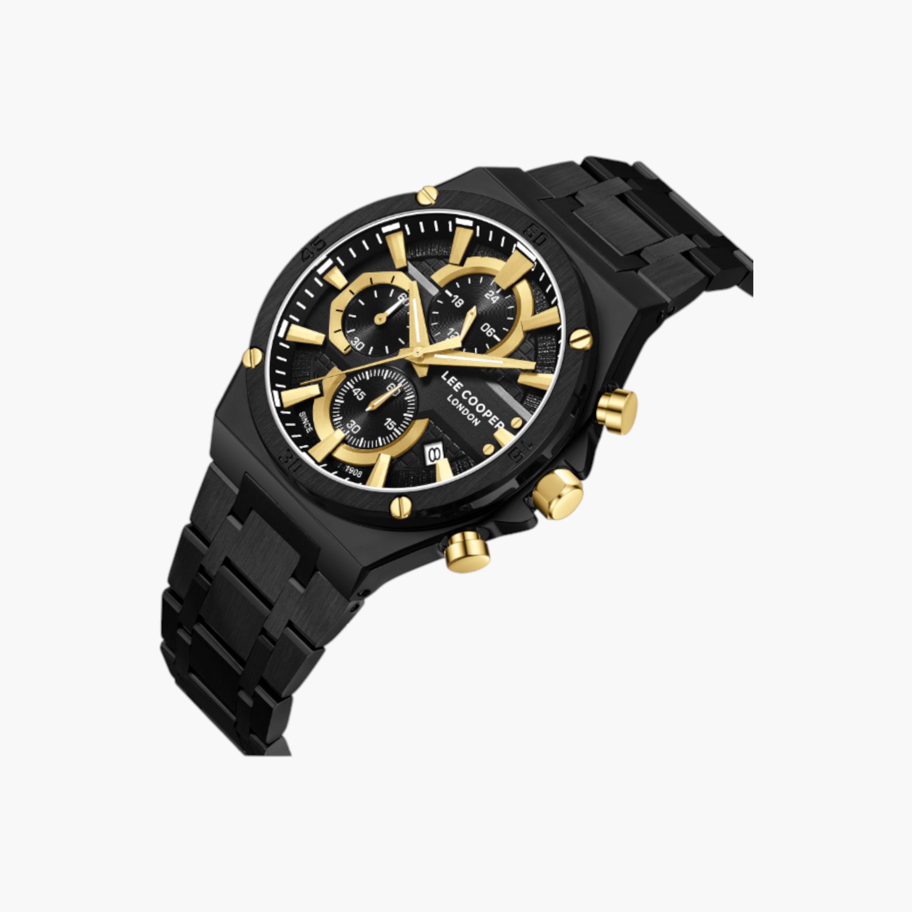 Lee Cooper Men's Black Chronograph Wrist Watch LC08171.650-men-watchesandjewellery-watches-image-2