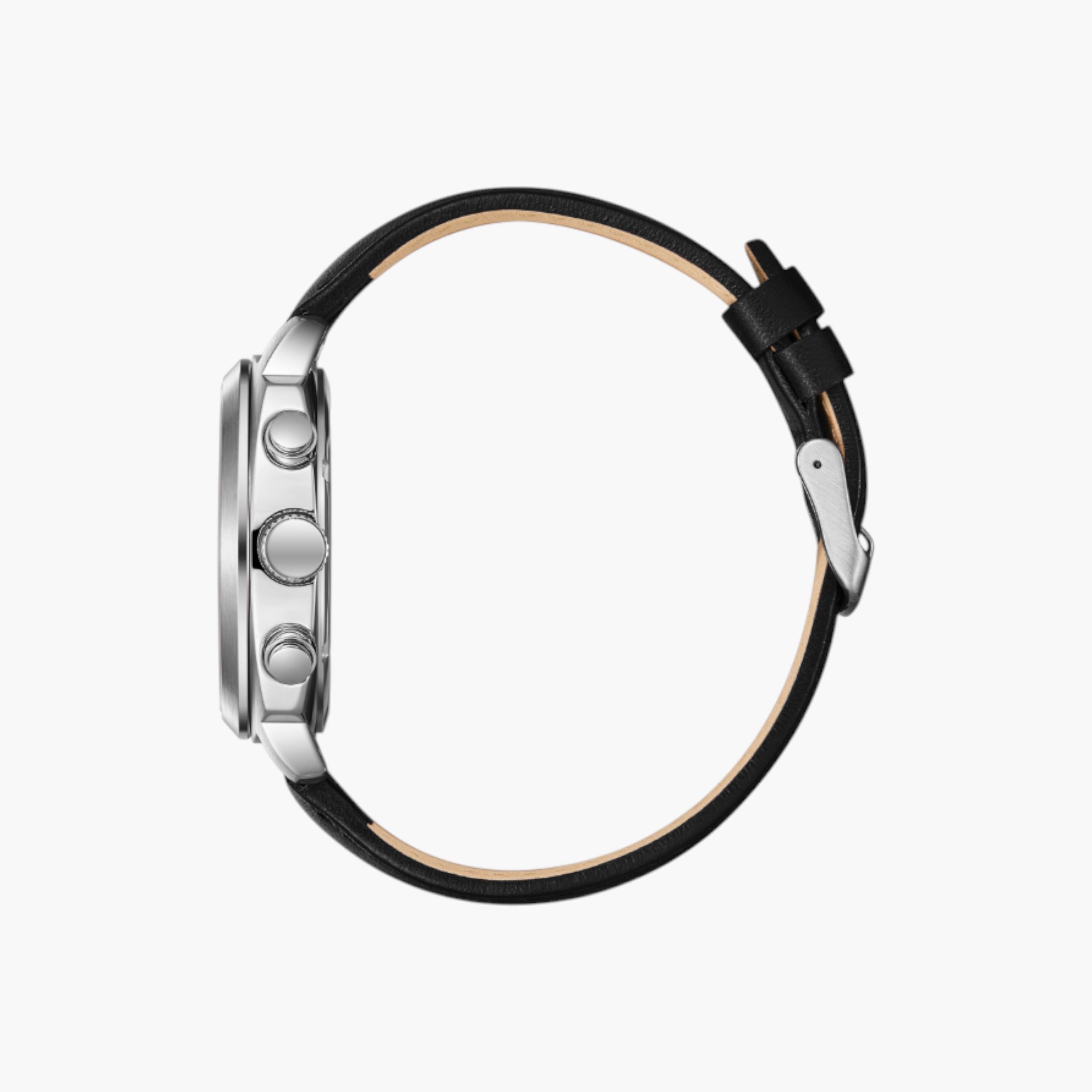 Lee Cooper Chronograph Black Dial Leather Wrist Watch-men-watchesandjewellery-watches-image-3