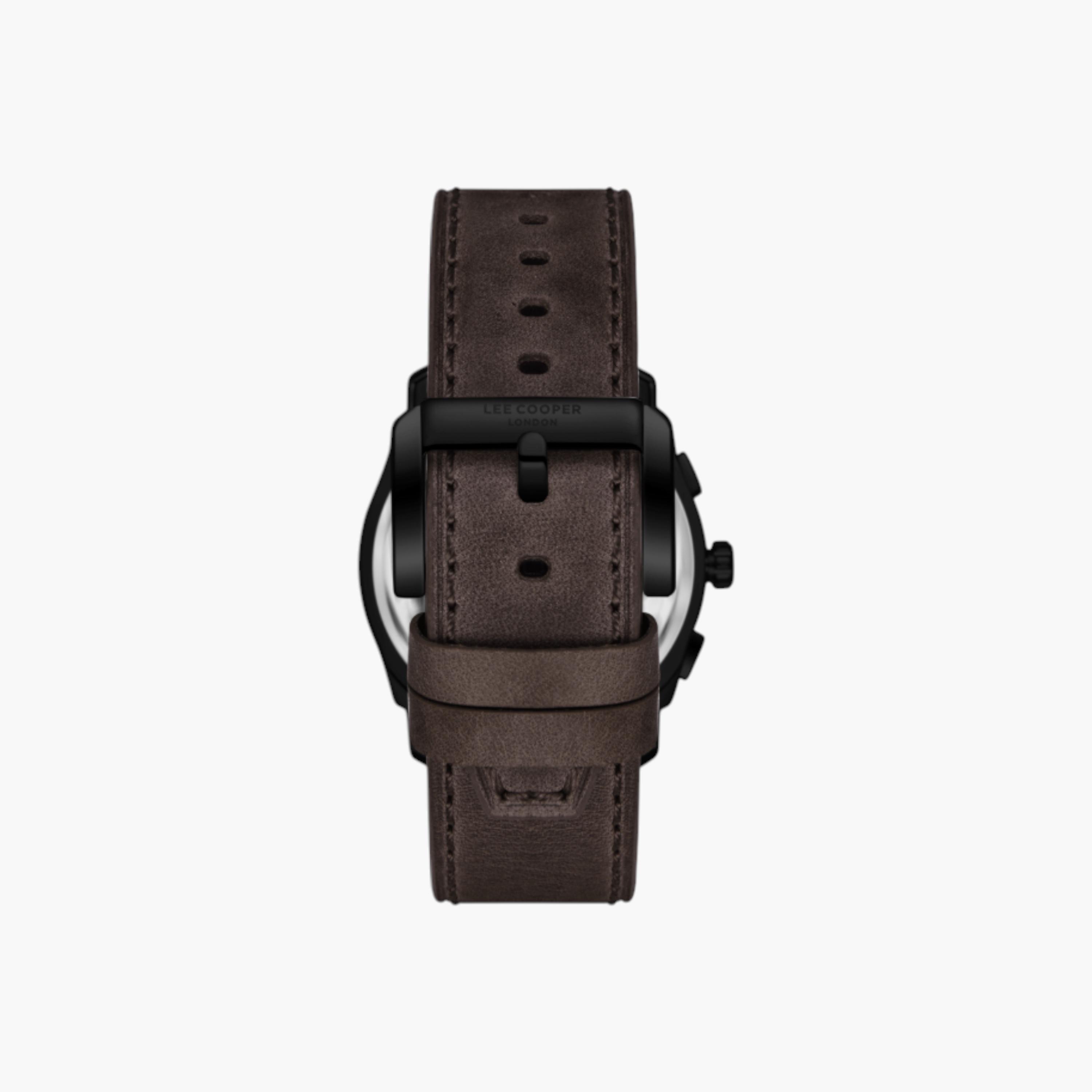 ساعة جلد كرونوغراف مينا بني من لي كوبر-men-watchesandjewellery-watches-image-4