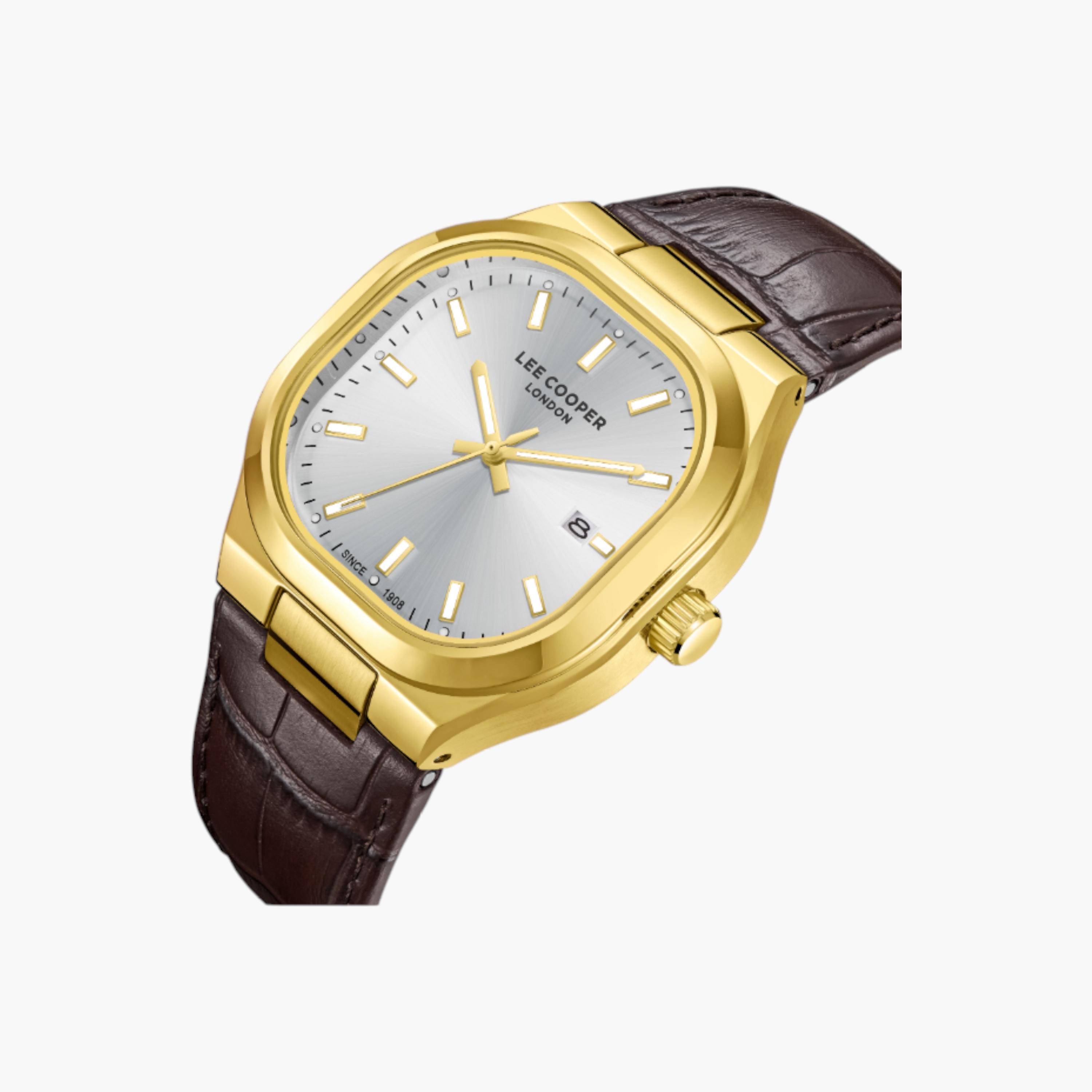 Lee Cooper Analog Silver Dial Leather Watch-men-watchesandjewellery-watches-image-2