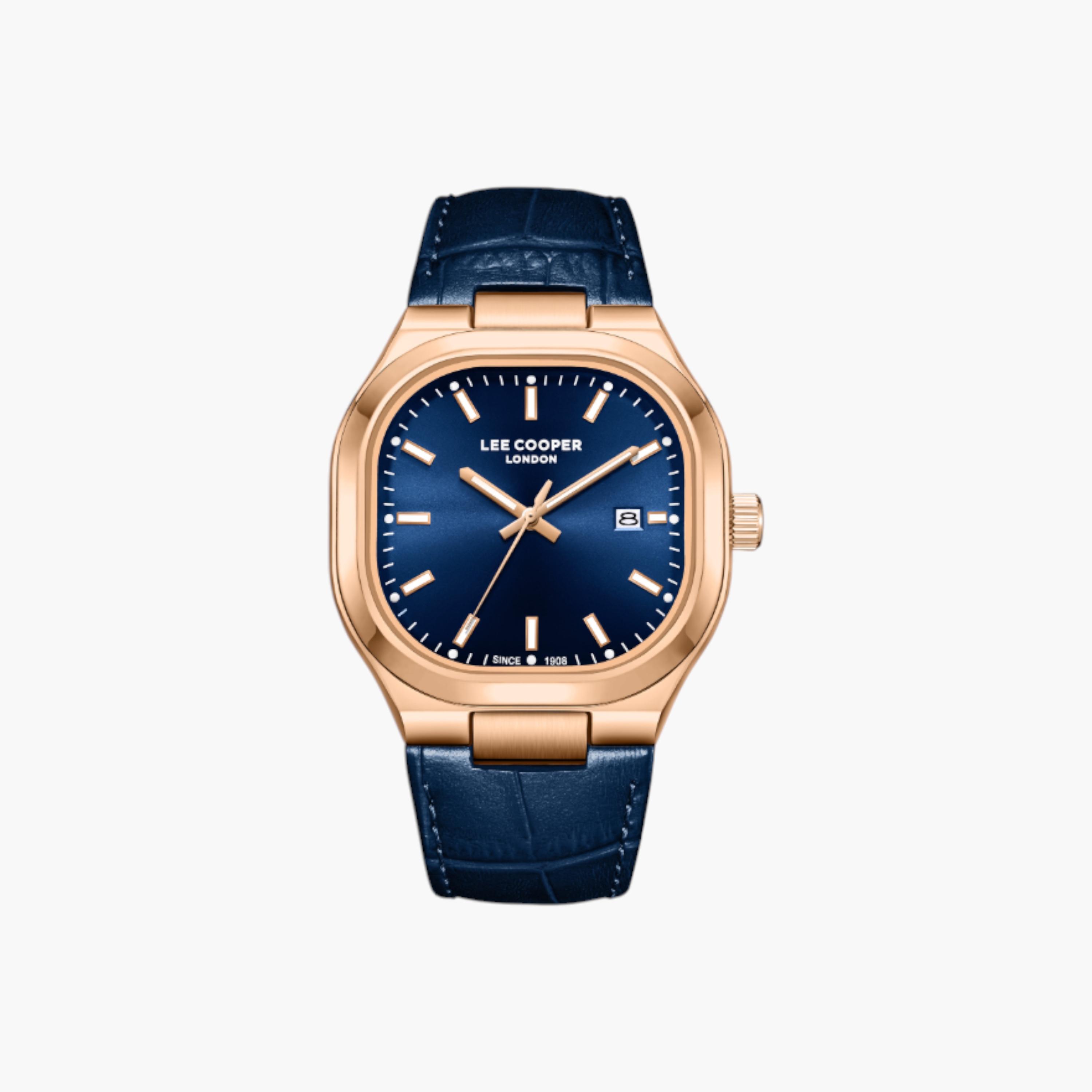 Lee Cooper Analog Blue Dial Leather Watch-men-watchesandjewellery-watches-image-1
