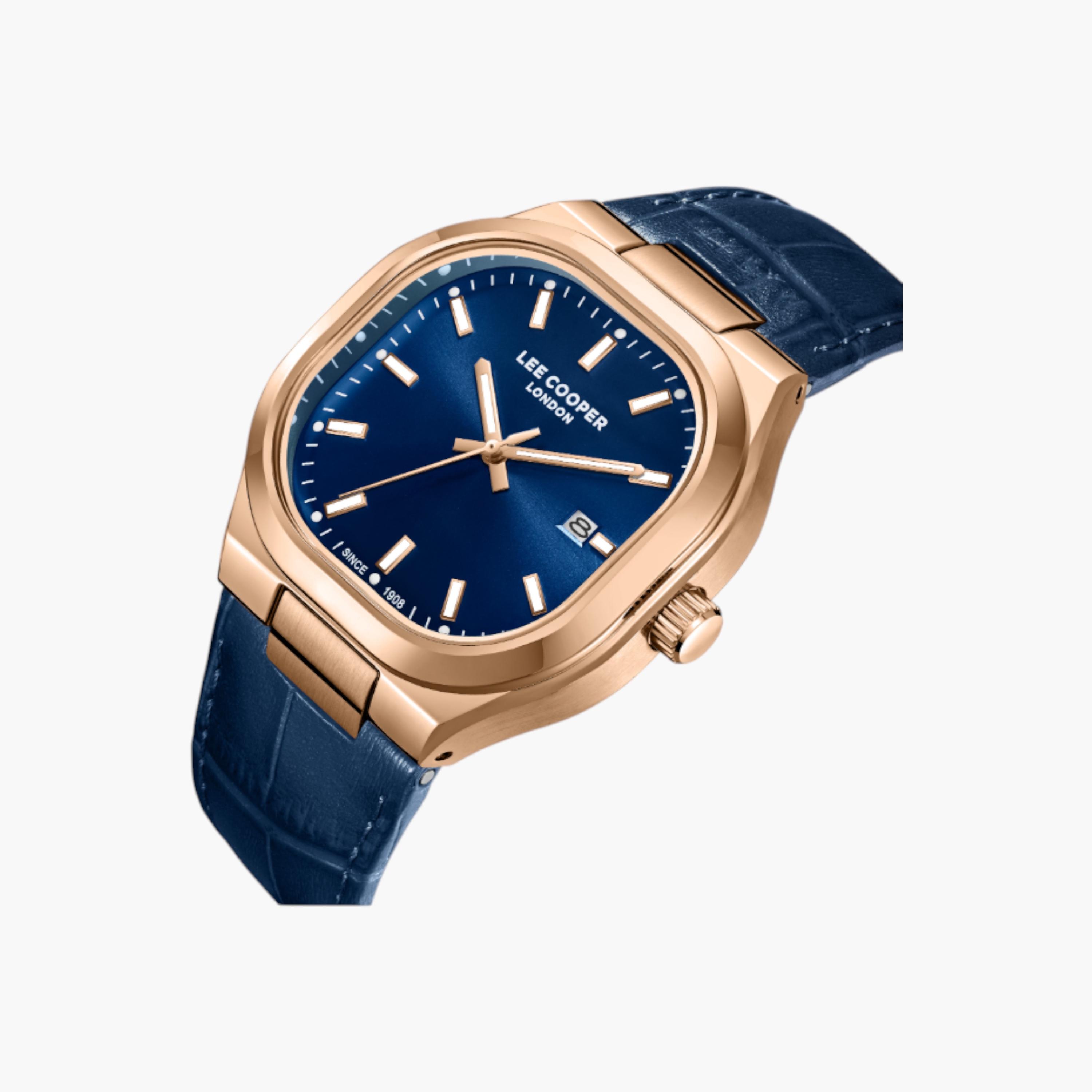 Lee Cooper Analog Blue Dial Leather Watch-men-watchesandjewellery-watches-image-2