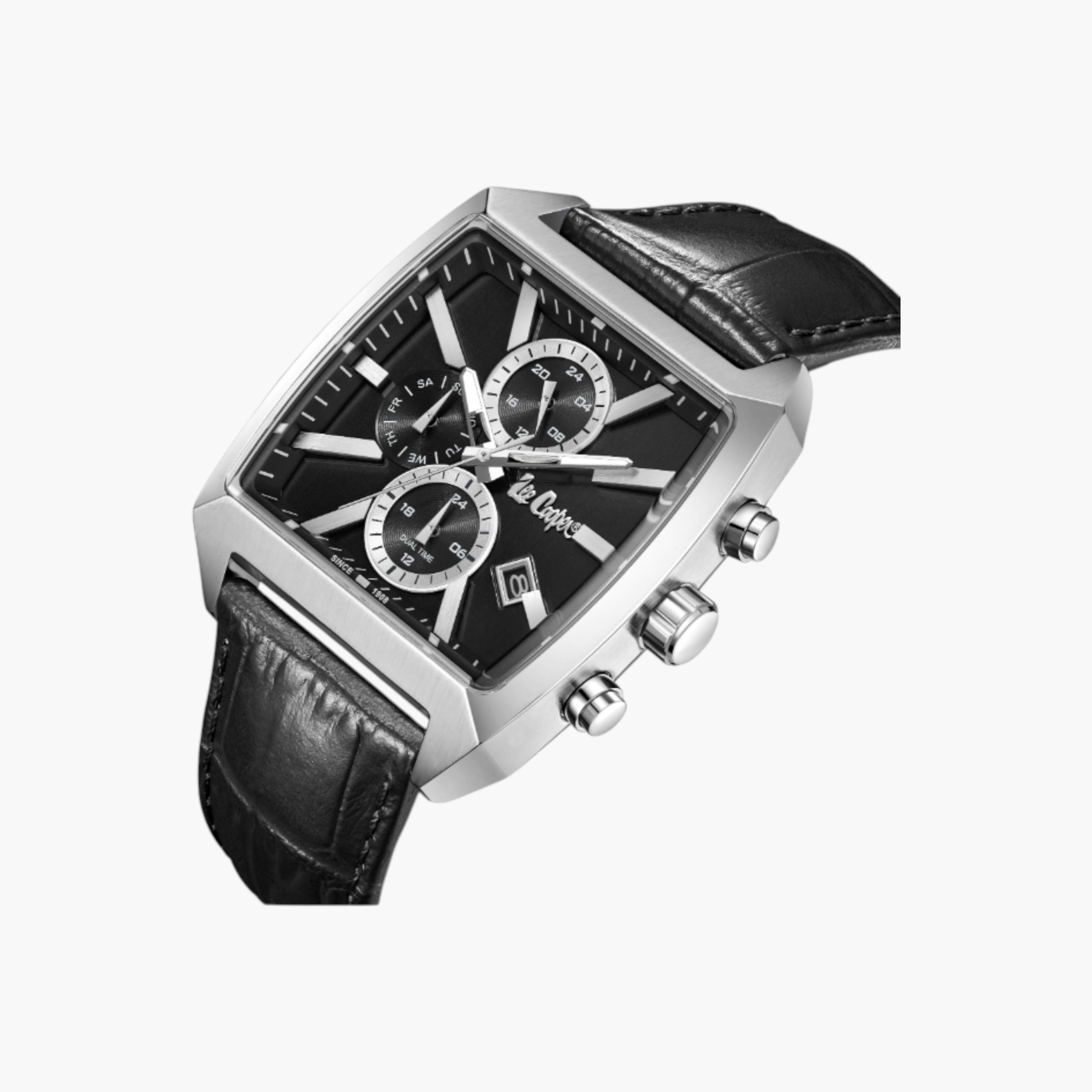 Lee Cooper Analog Black Dial Leather Watch-men-watchesandjewellery-watches-image-2