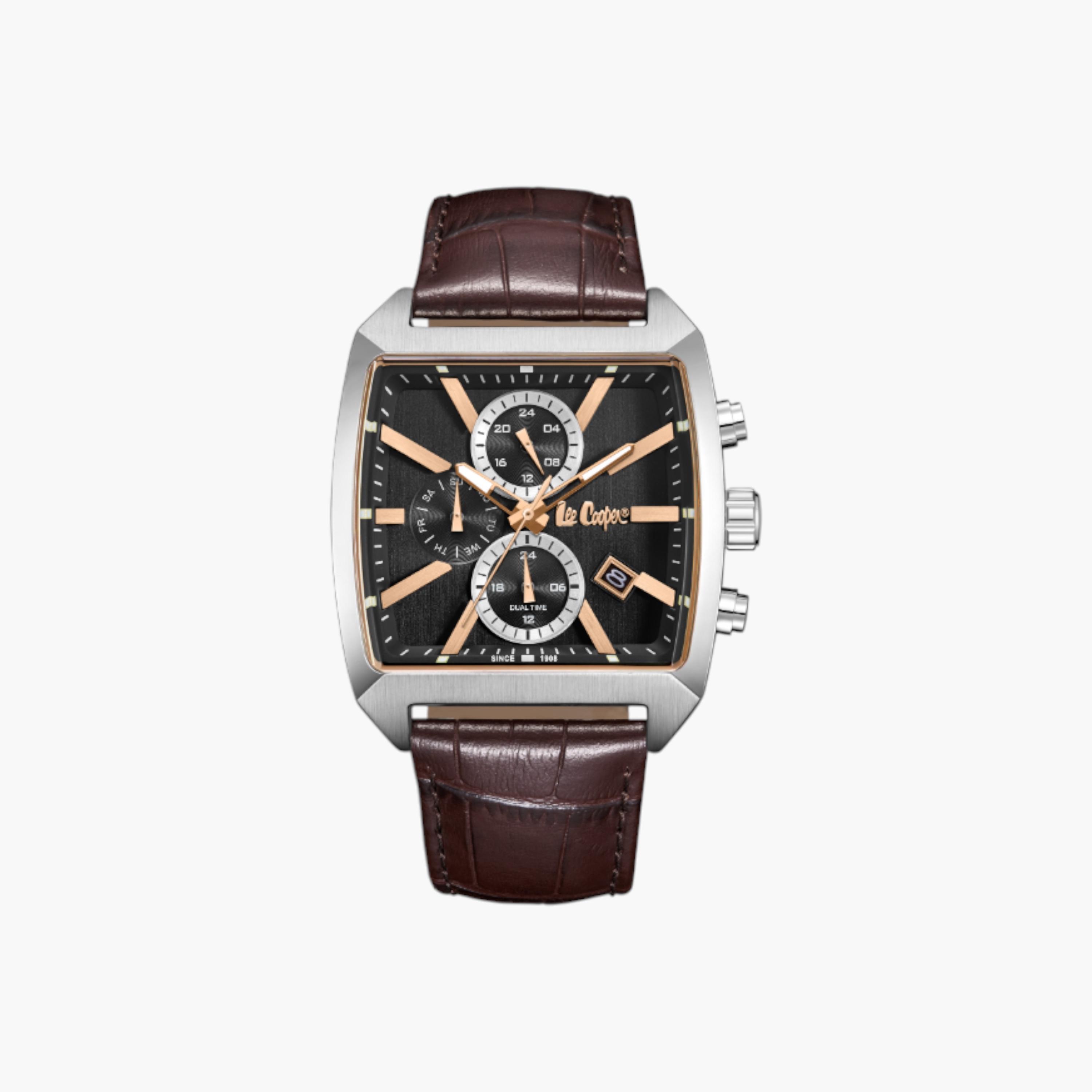Lee Cooper Analog Grey Dial Leather Watch-men-watchesandjewellery-watches-image-1