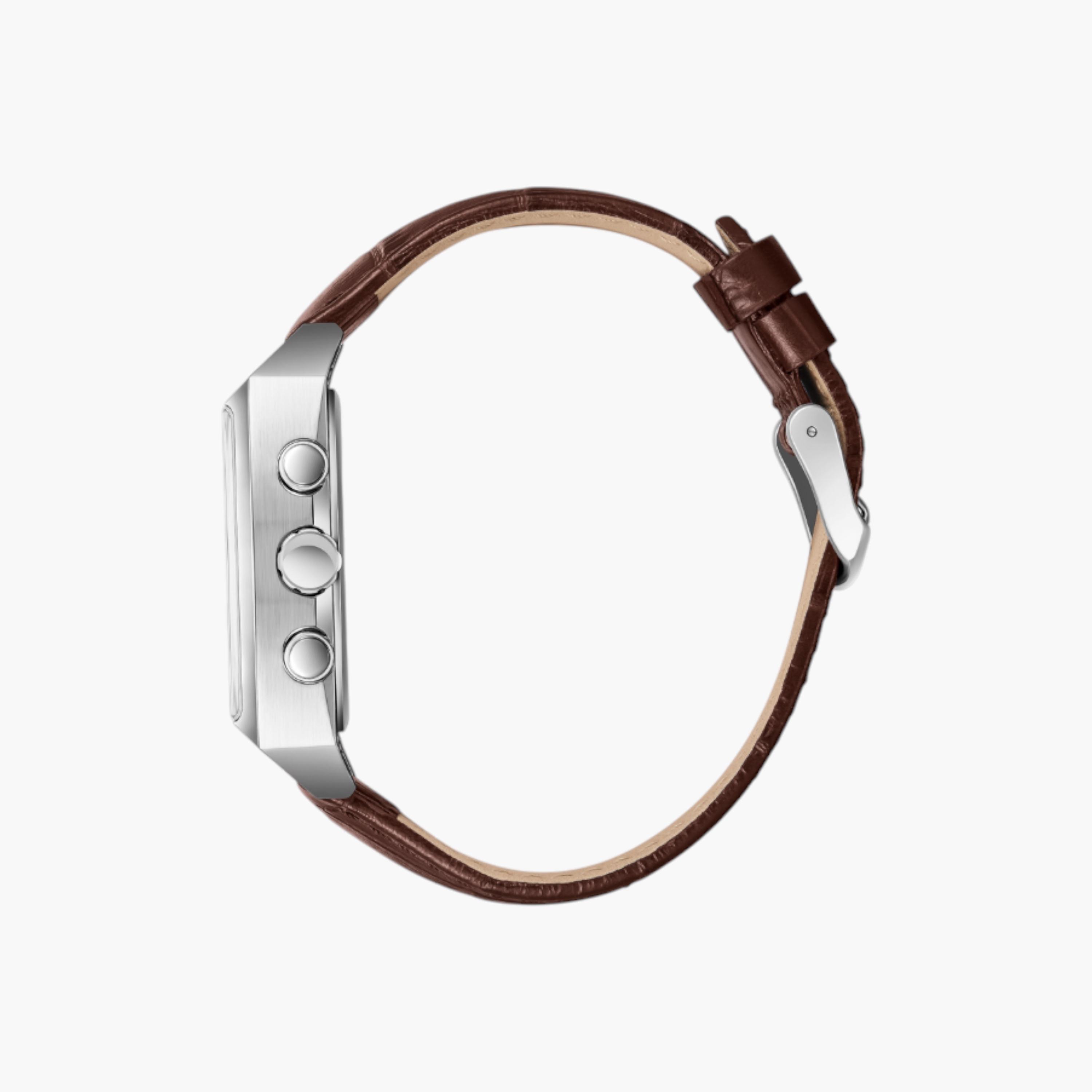 Lee Cooper Chronograph Green Dial Leather Wrist Watch-men-watchesandjewellery-watches-image-3