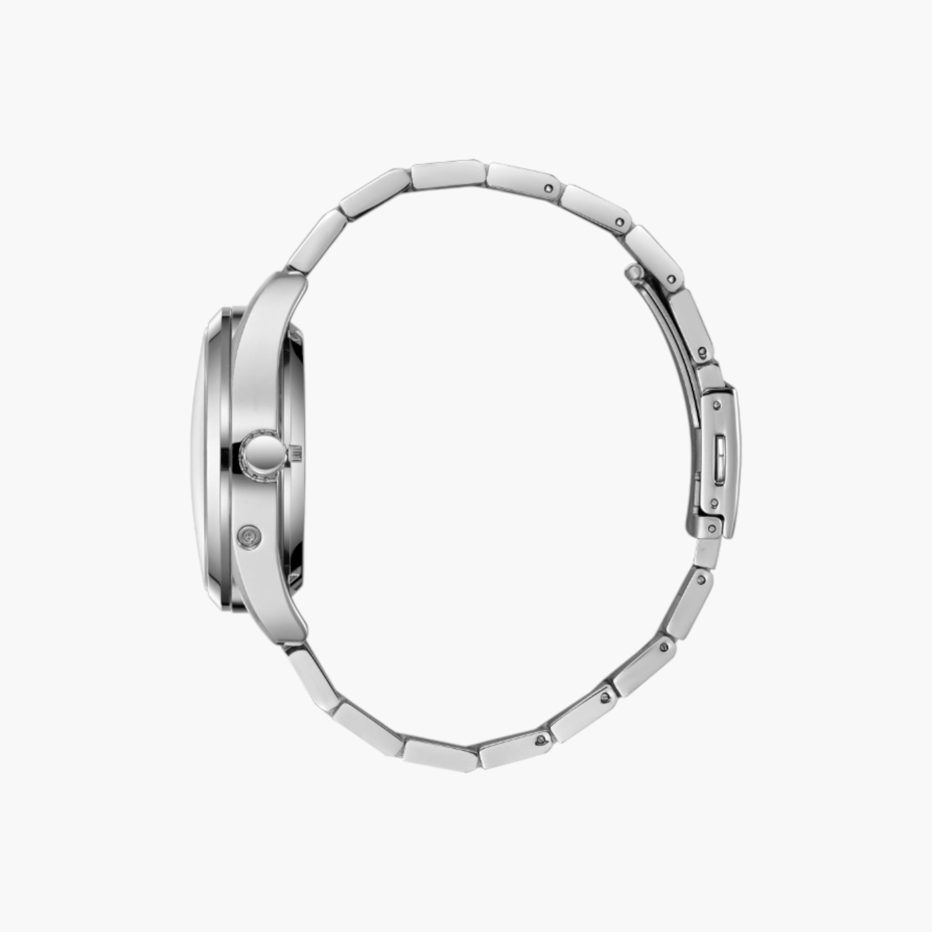 ساعة يد بقرص أخضر وسوار معدني من لي كوبر-men-watchesandjewellery-watches-image-3