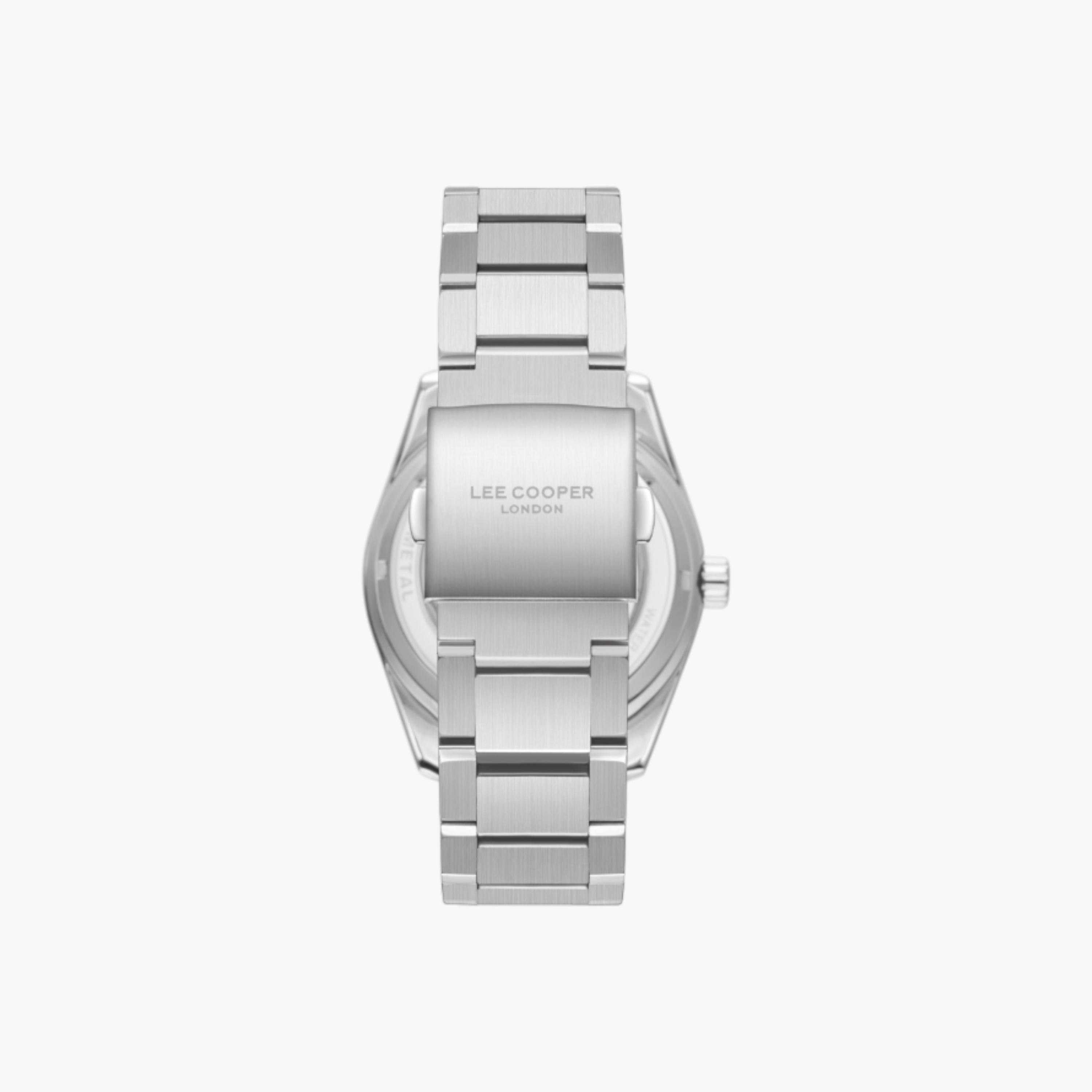 ساعة يد بقرص أخضر وسوار معدني من لي كوبر-men-watchesandjewellery-watches-image-4