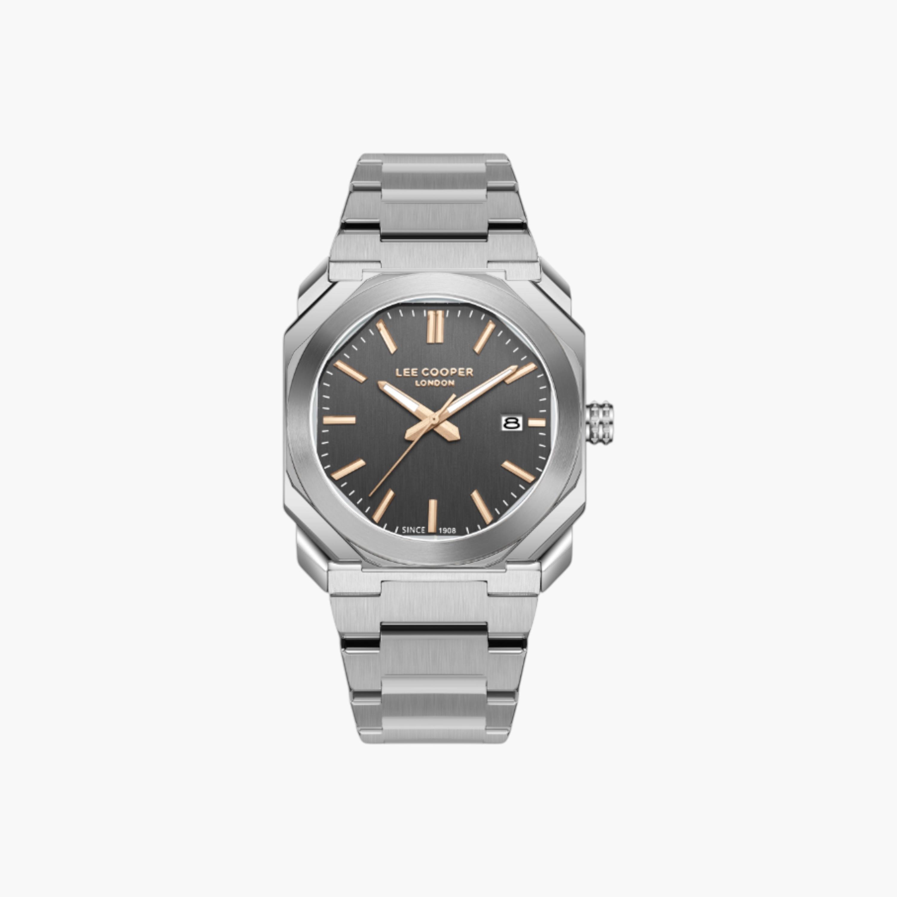 Lee Cooper Analog Grey Dial Metal Watch-men-watchesandjewellery-watches-image-1