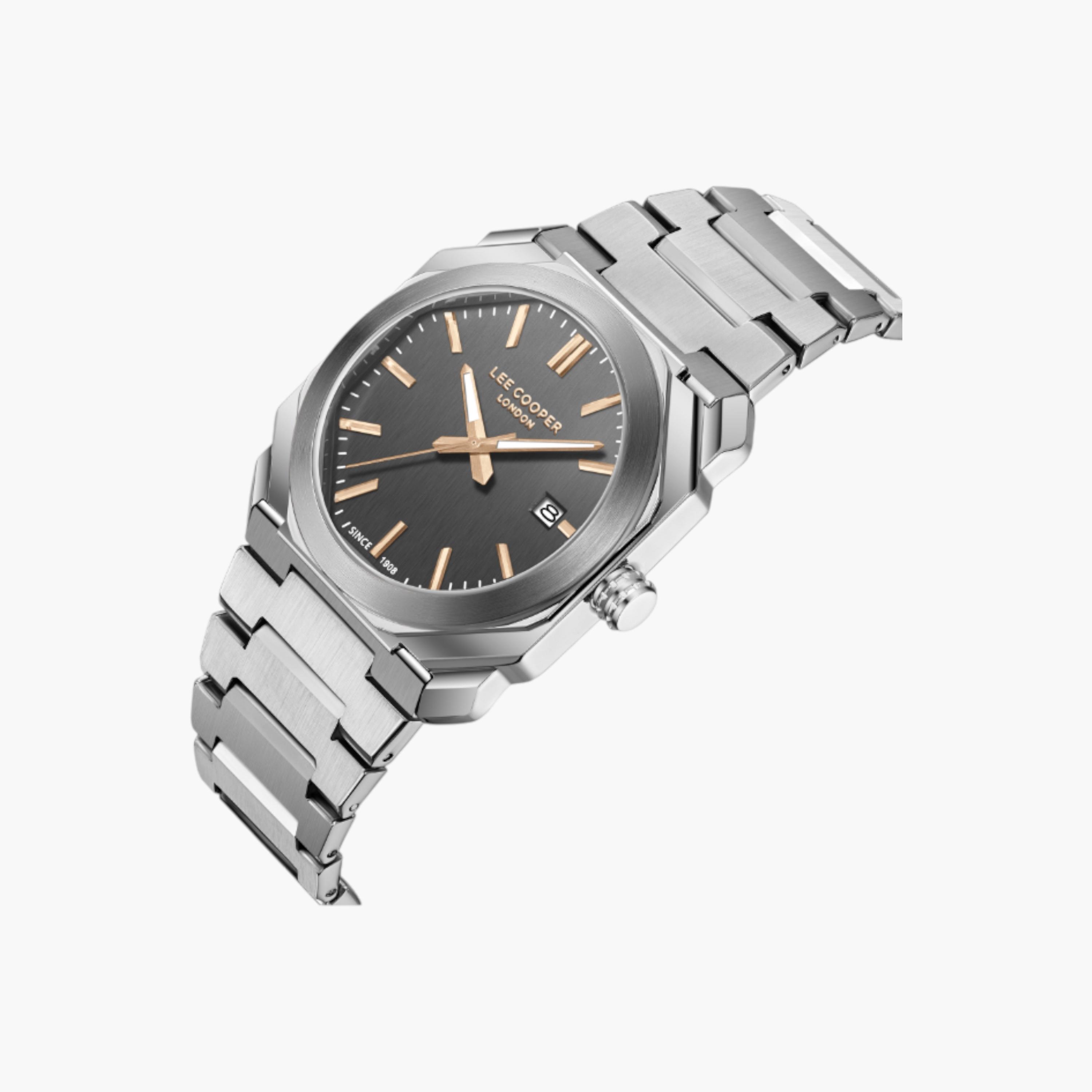 Lee Cooper Analog Grey Dial Metal Watch-men-watchesandjewellery-watches-image-2