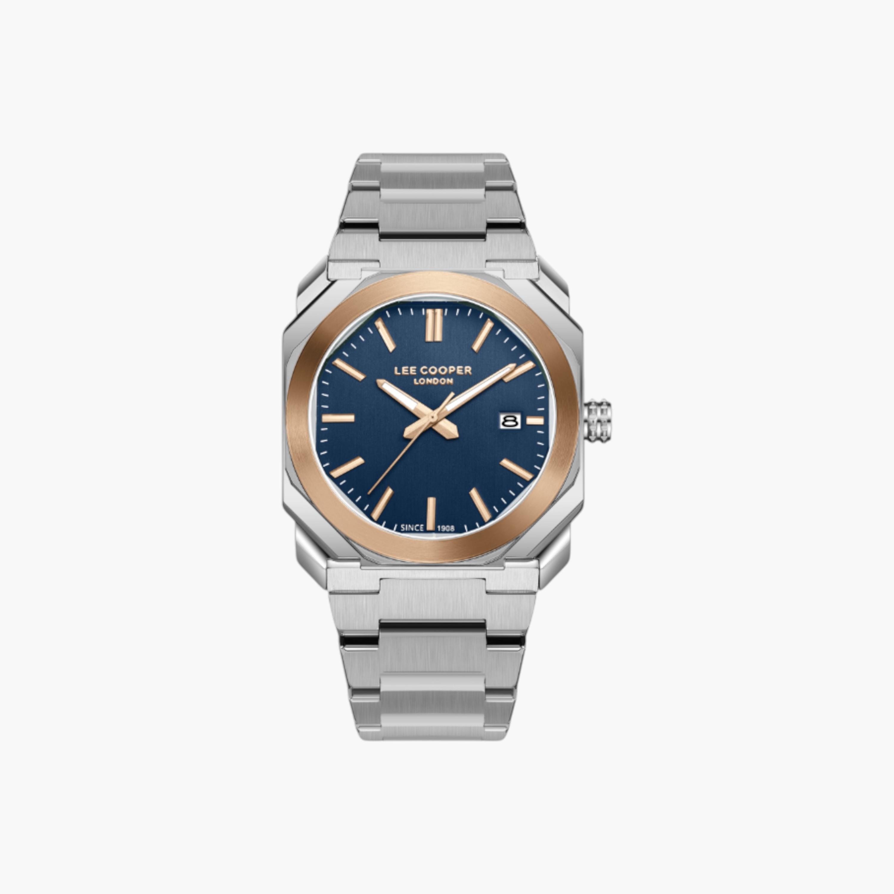 Lee Cooper Analog Blue Dial Metal Wrist Watch-men-watchesandjewellery-watches-image-1