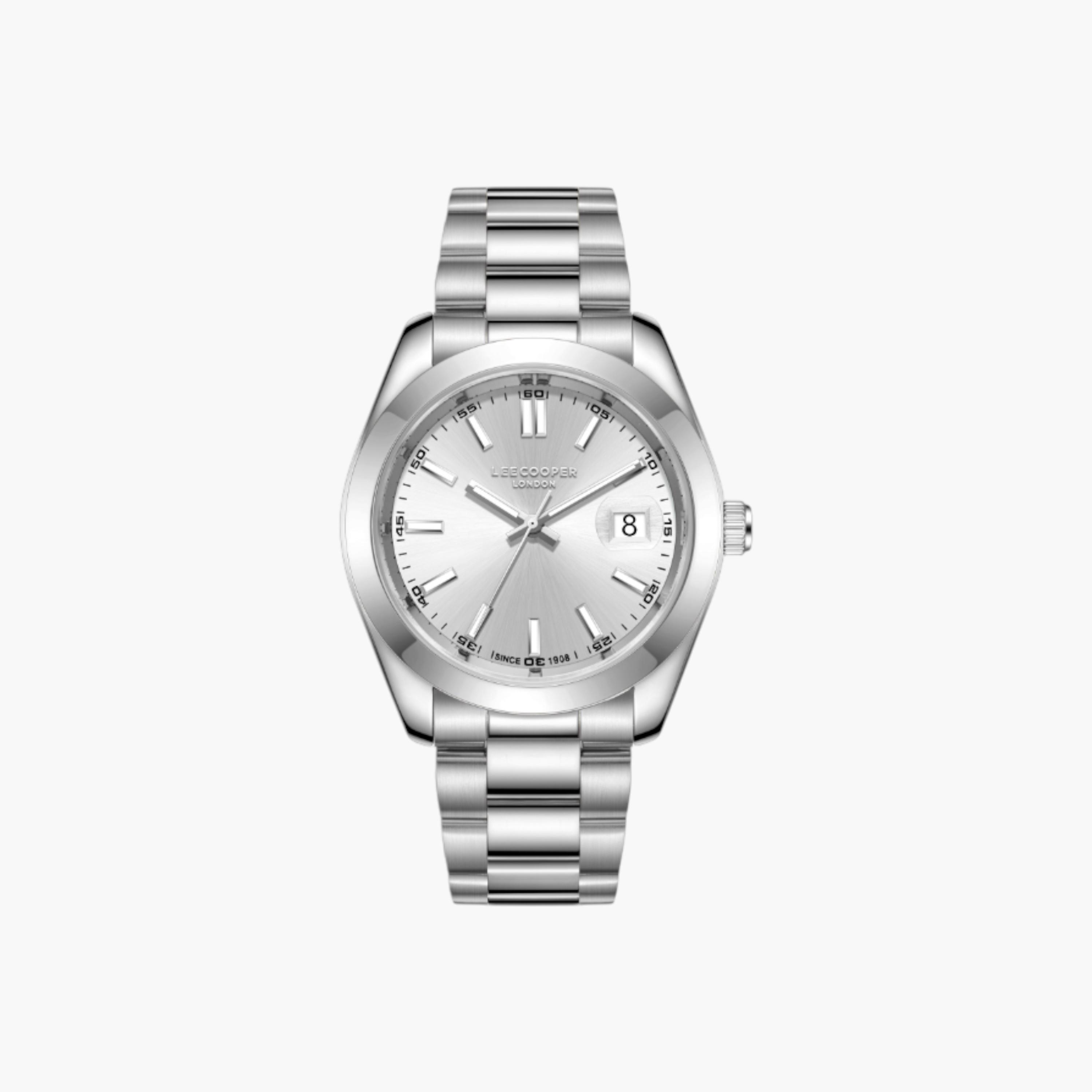 Lee Cooper Analog Silver Dial Metal Wrist Watch-men-watchesandjewellery-watches-image-1