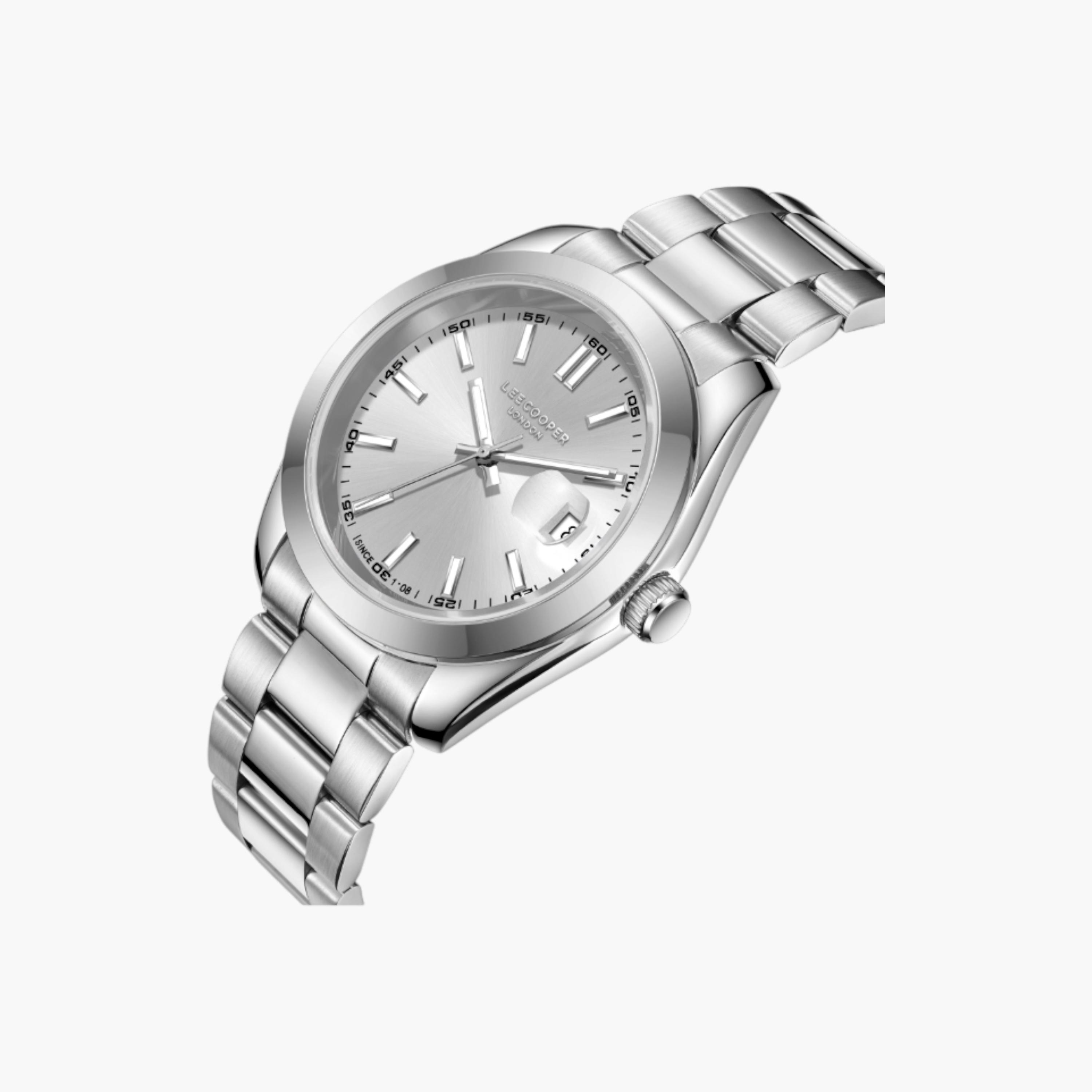 Lee Cooper Analog Silver Dial Metal Wrist Watch-men-watchesandjewellery-watches-image-2