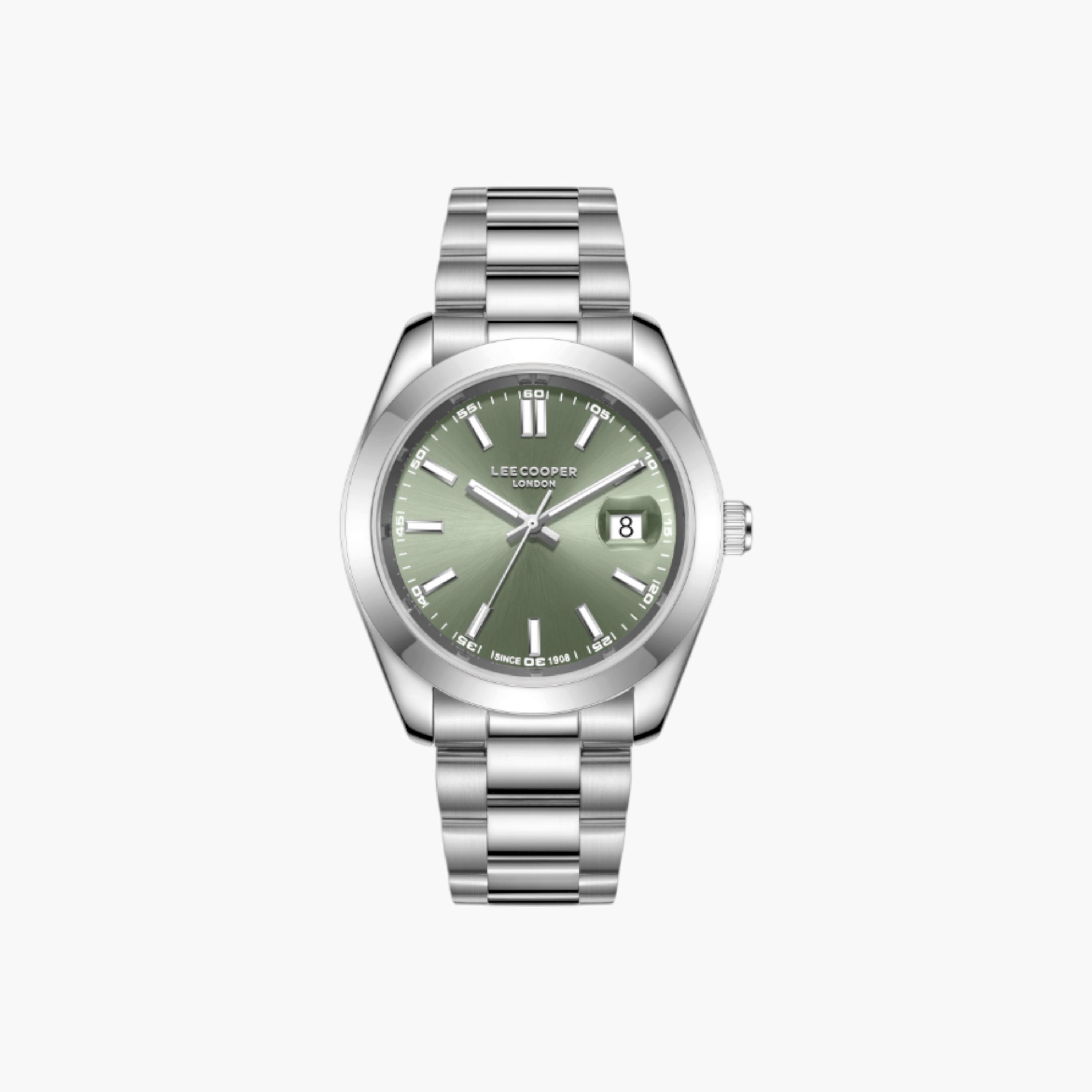 Lee Cooper Analog Green Dial Metal Wrist Watch-men-watchesandjewellery-watches-image-1